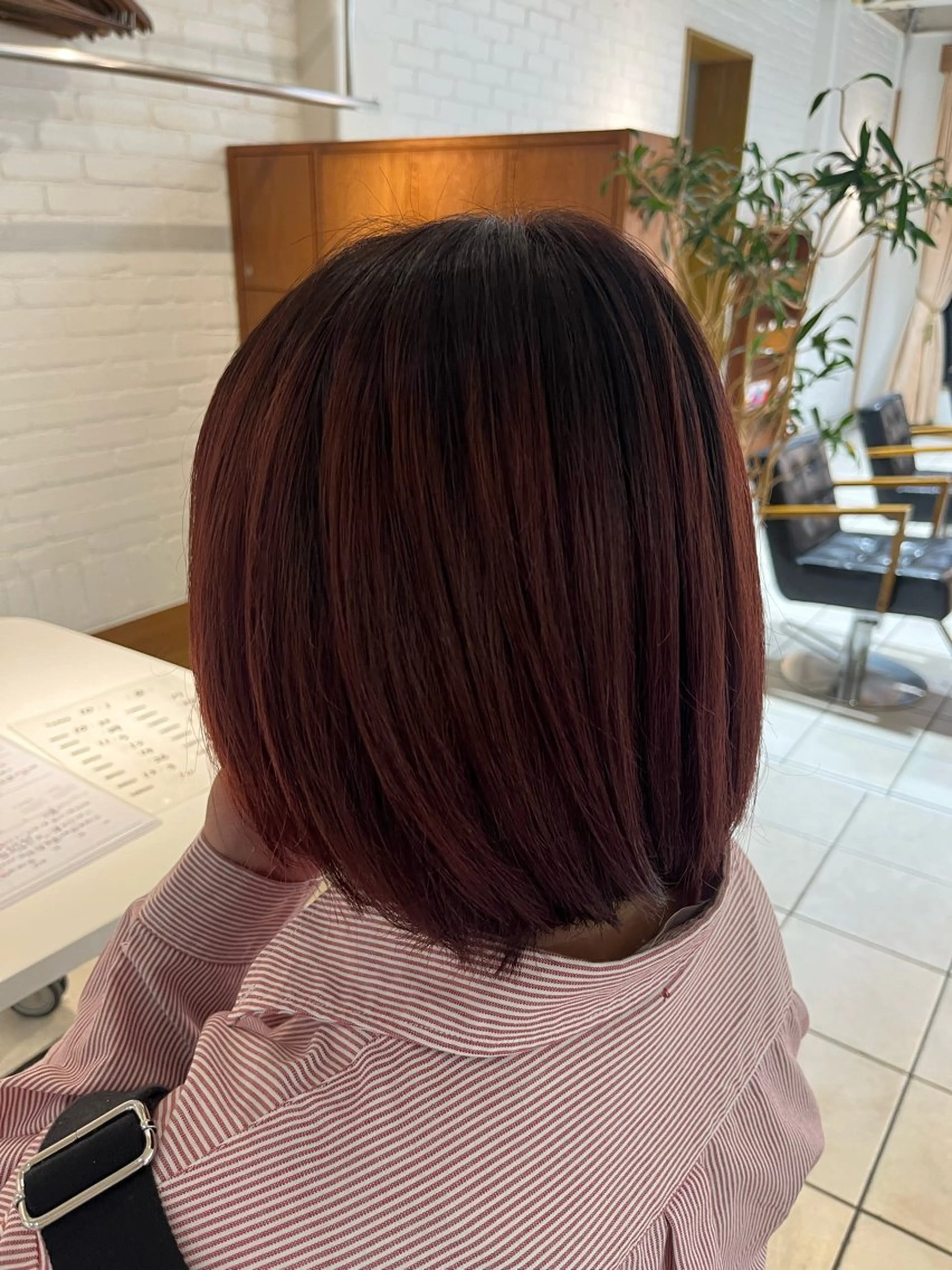 カラー ブリーチ カシス グラデーションカラー vancouncil春日井所属・山岡 春のヘアスタイル