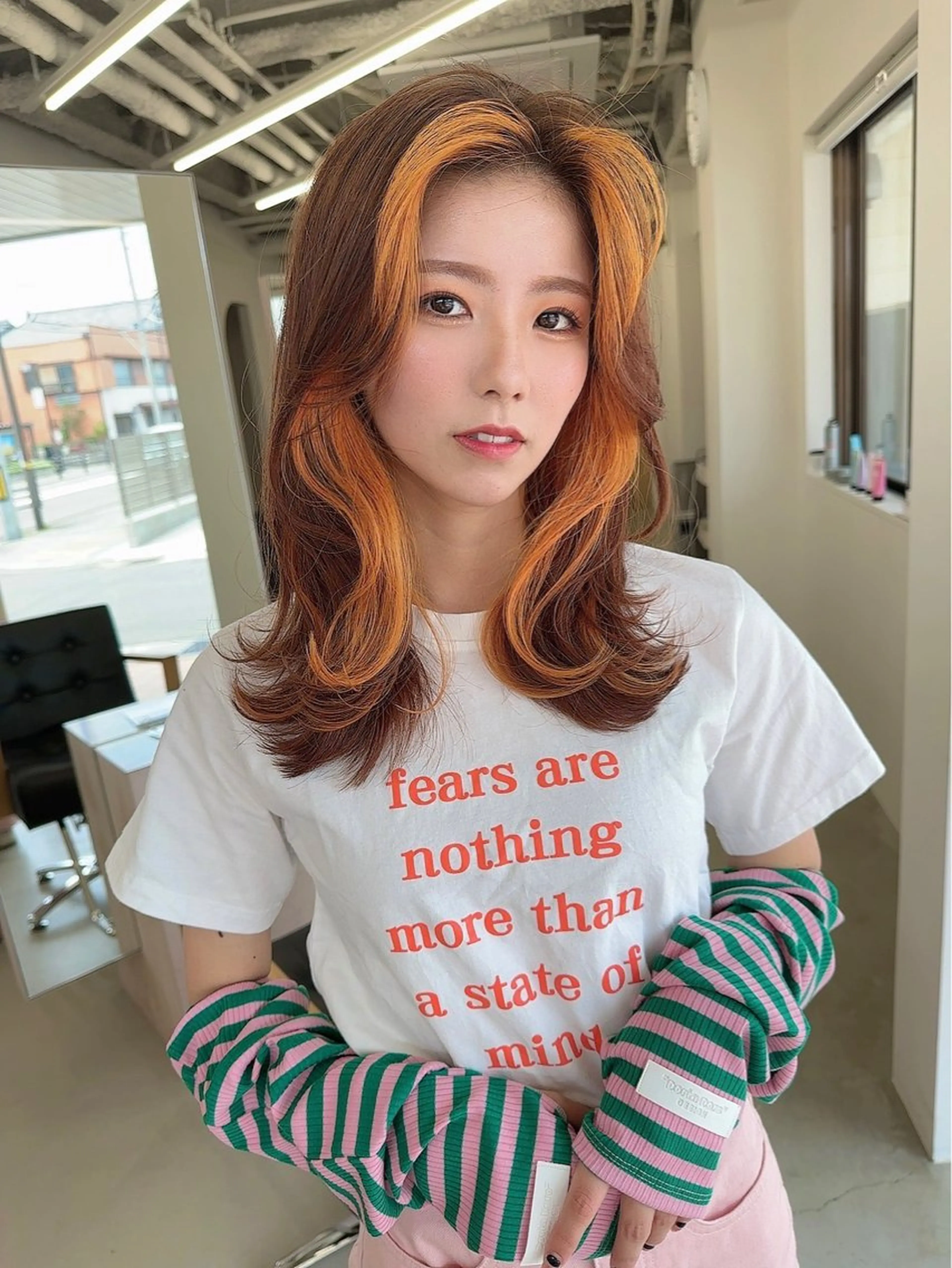 セミロング カラー カット ヘアカラー トリートメント vince. moekoのヘアスタイル