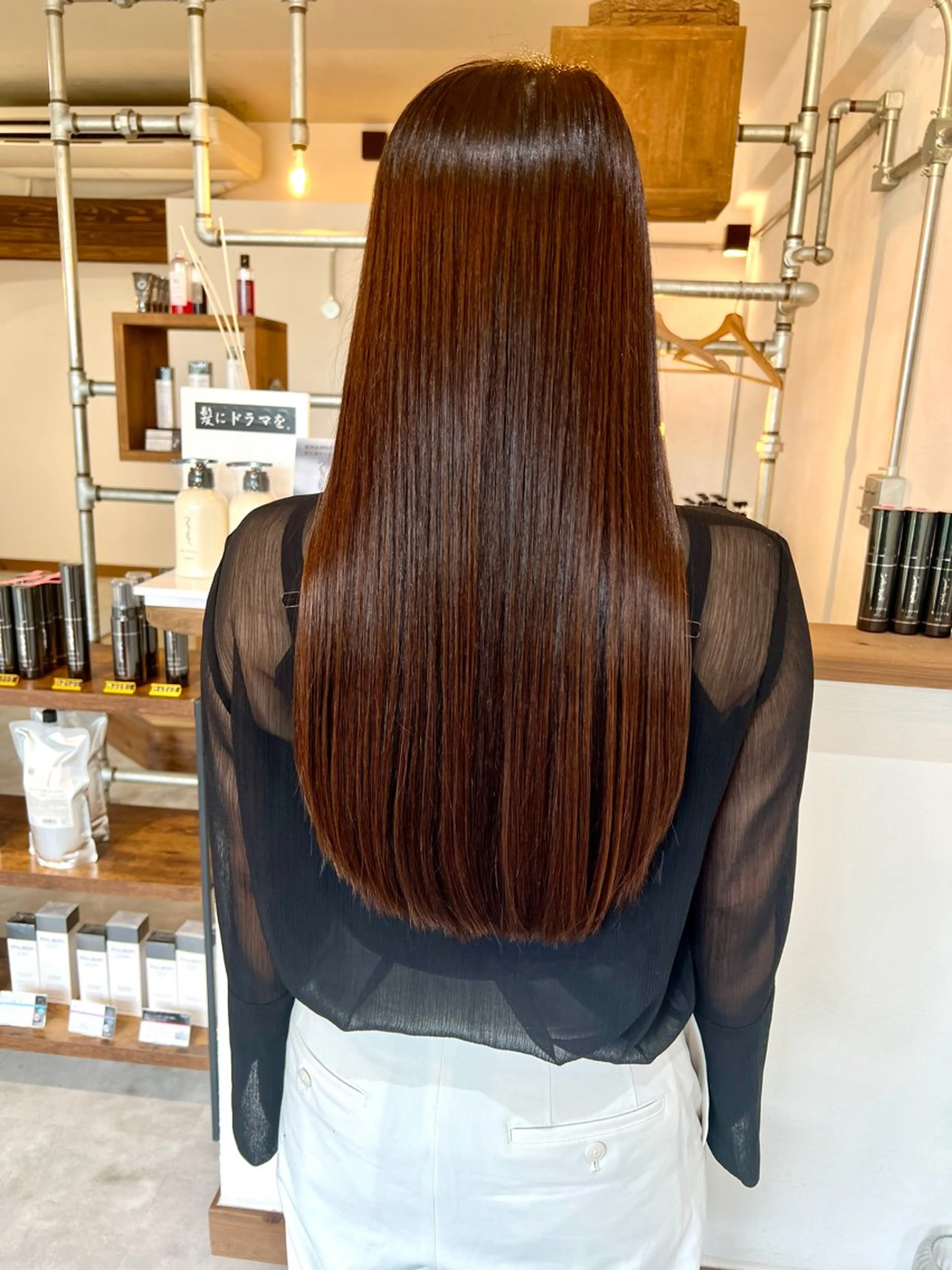 ロング Jyue-ru／北谷 /縮毛矯正/髪質改善のヘアスタイル