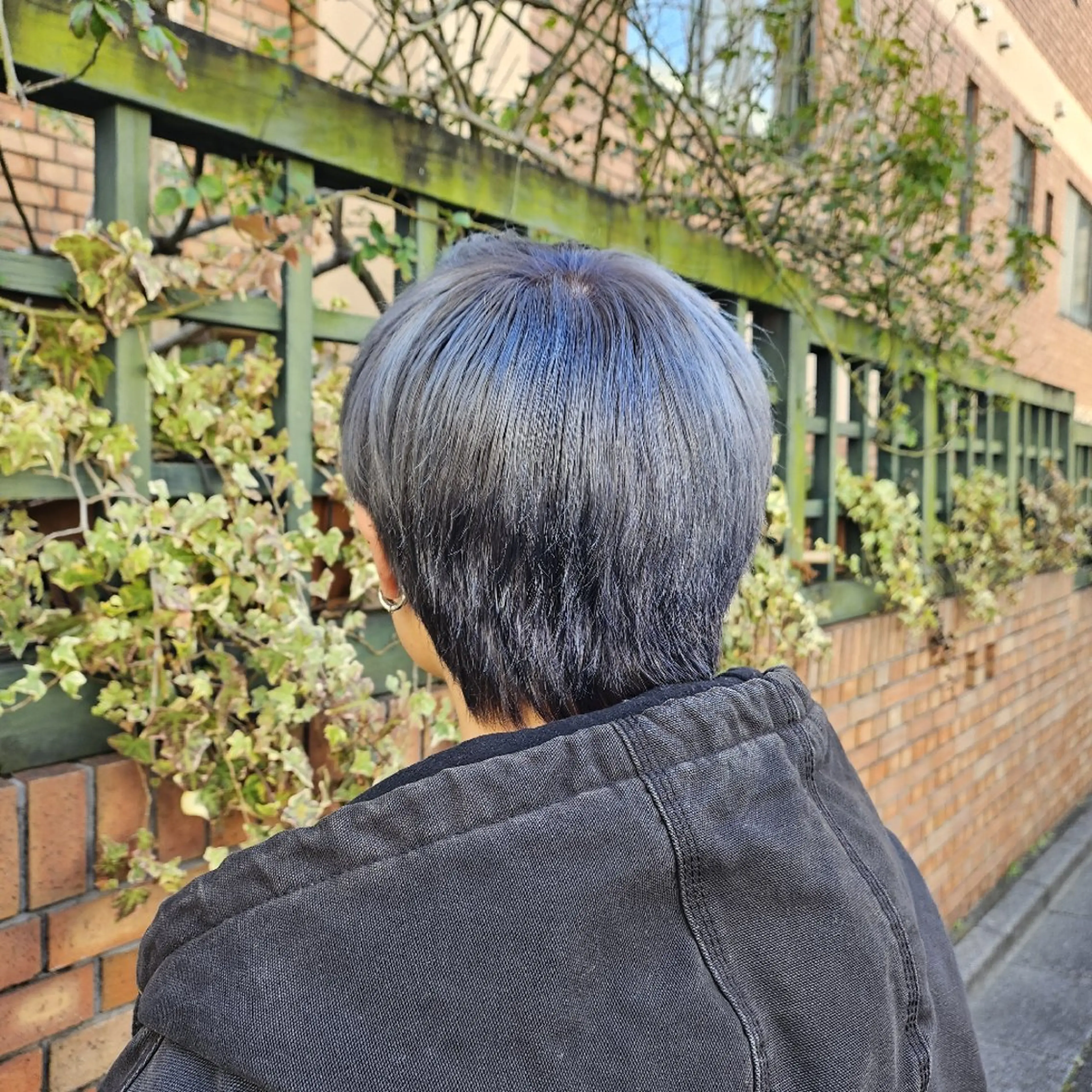 ショート メンズ カラー ブルーカラー ブルーグレー あべかりん/原宿 /マツパ/ハイトーンのヘアスタイル