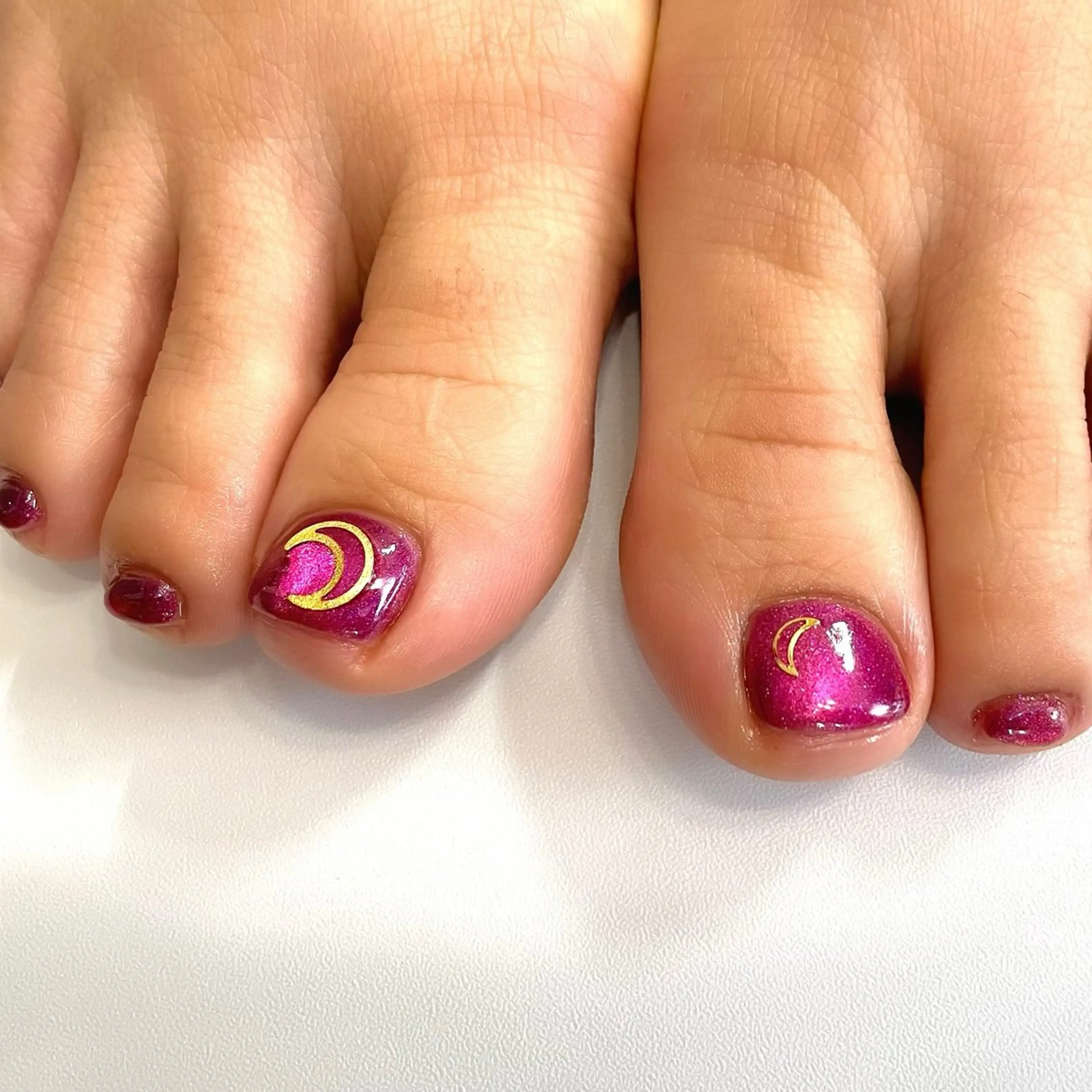 ネイル フットネイル マグネットネイル atelier plutoのネイルデザイン