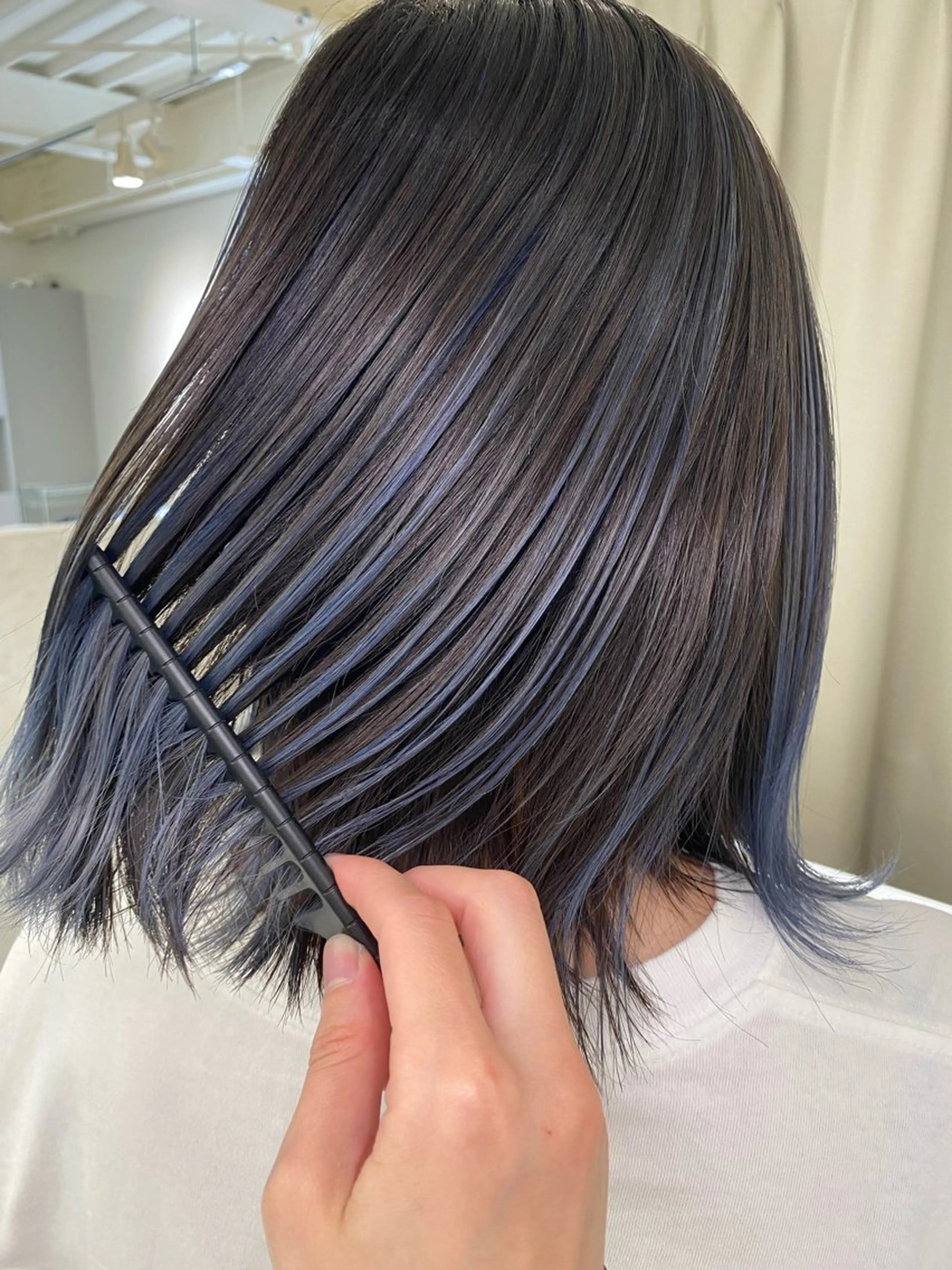 カラー バレイヤージュ ベージュカラー ブリーチ ケアブリーチ ダブルカラー okumura makiのヘアスタイル