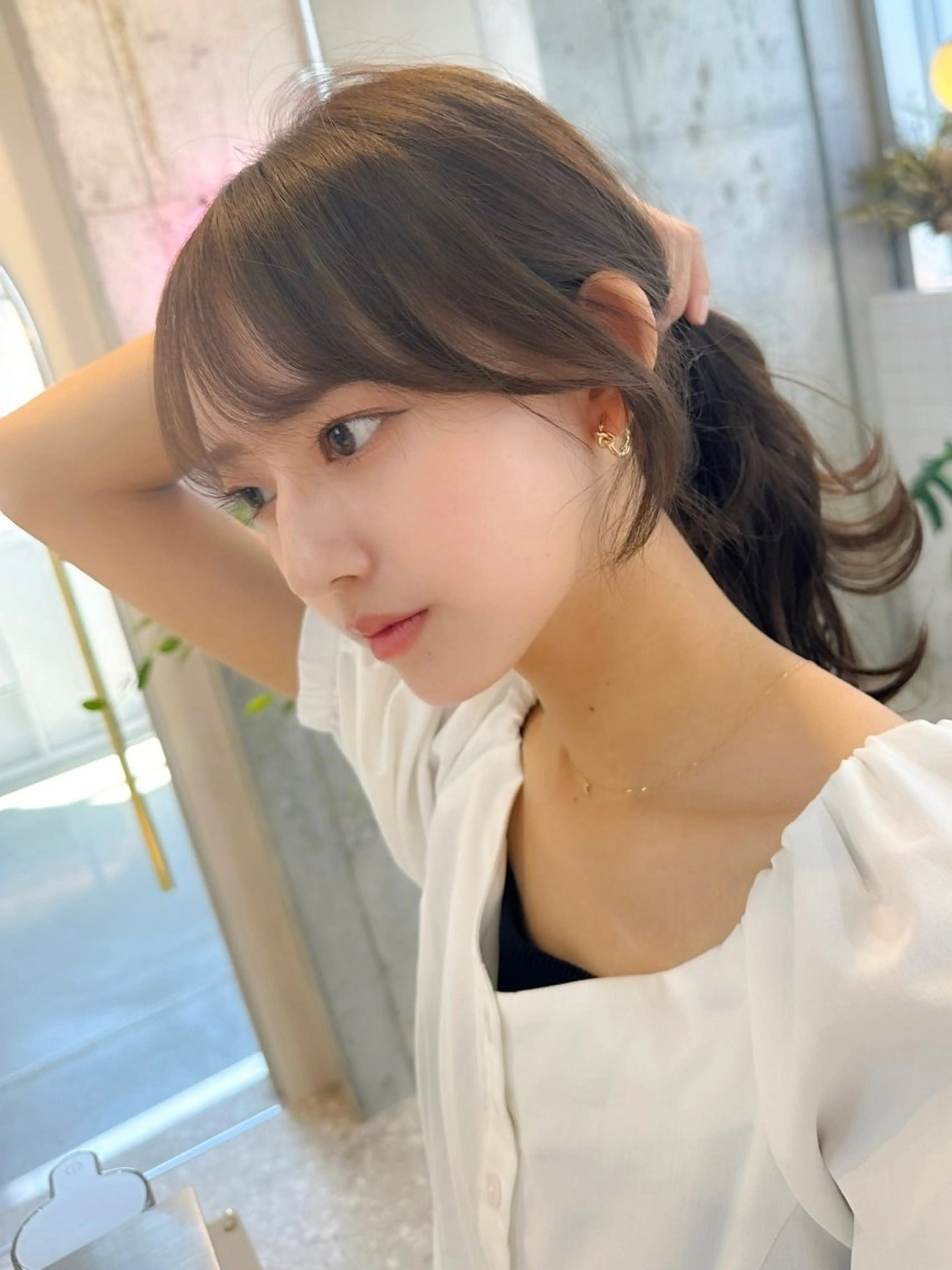 ミディアム 髪質改善/韓国ヘア レイヤー/新宿/ロミのヘアスタイル