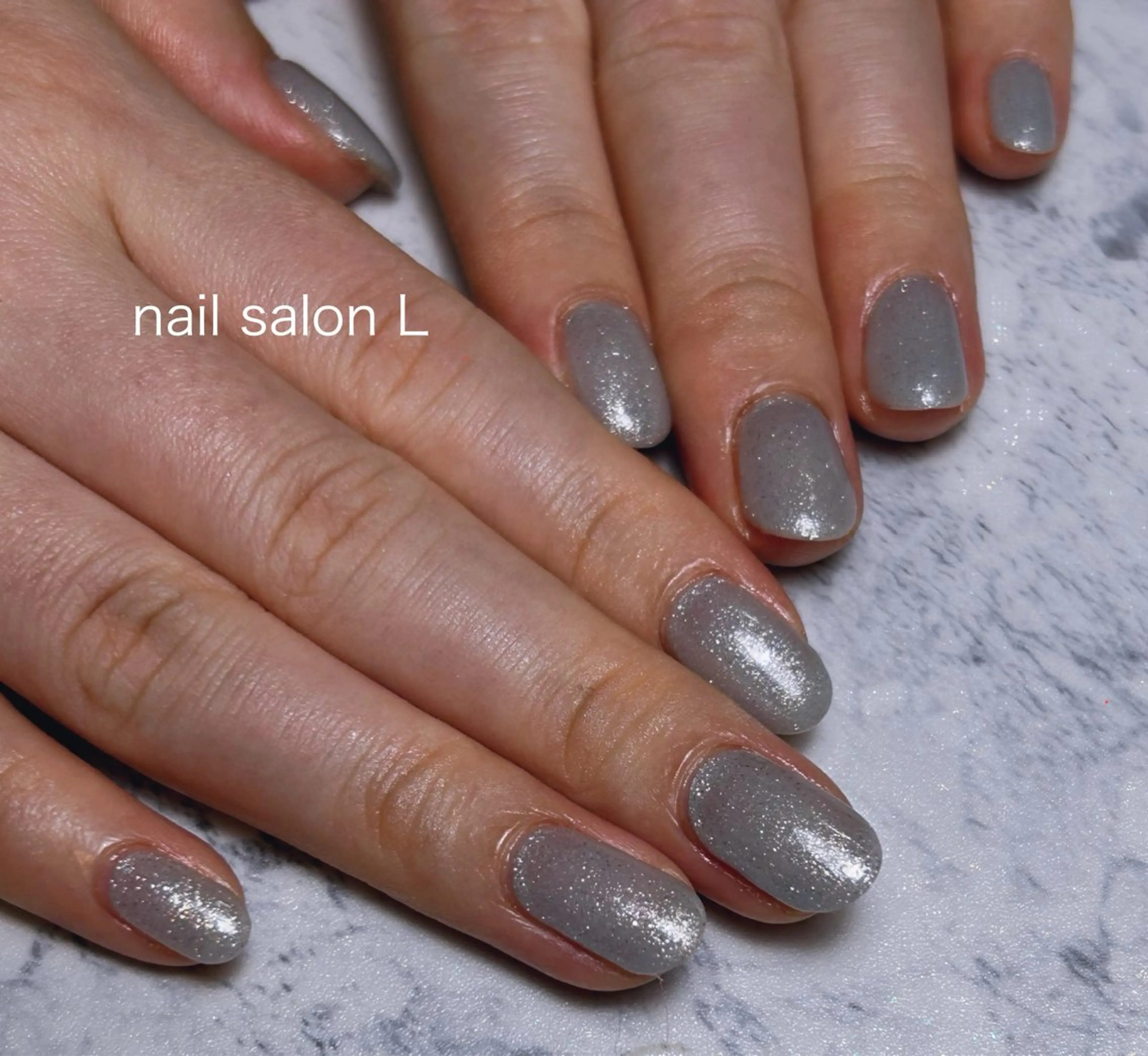 ショート ハンドネイル 吉川市 ネイルサロンLのネイルデザイン