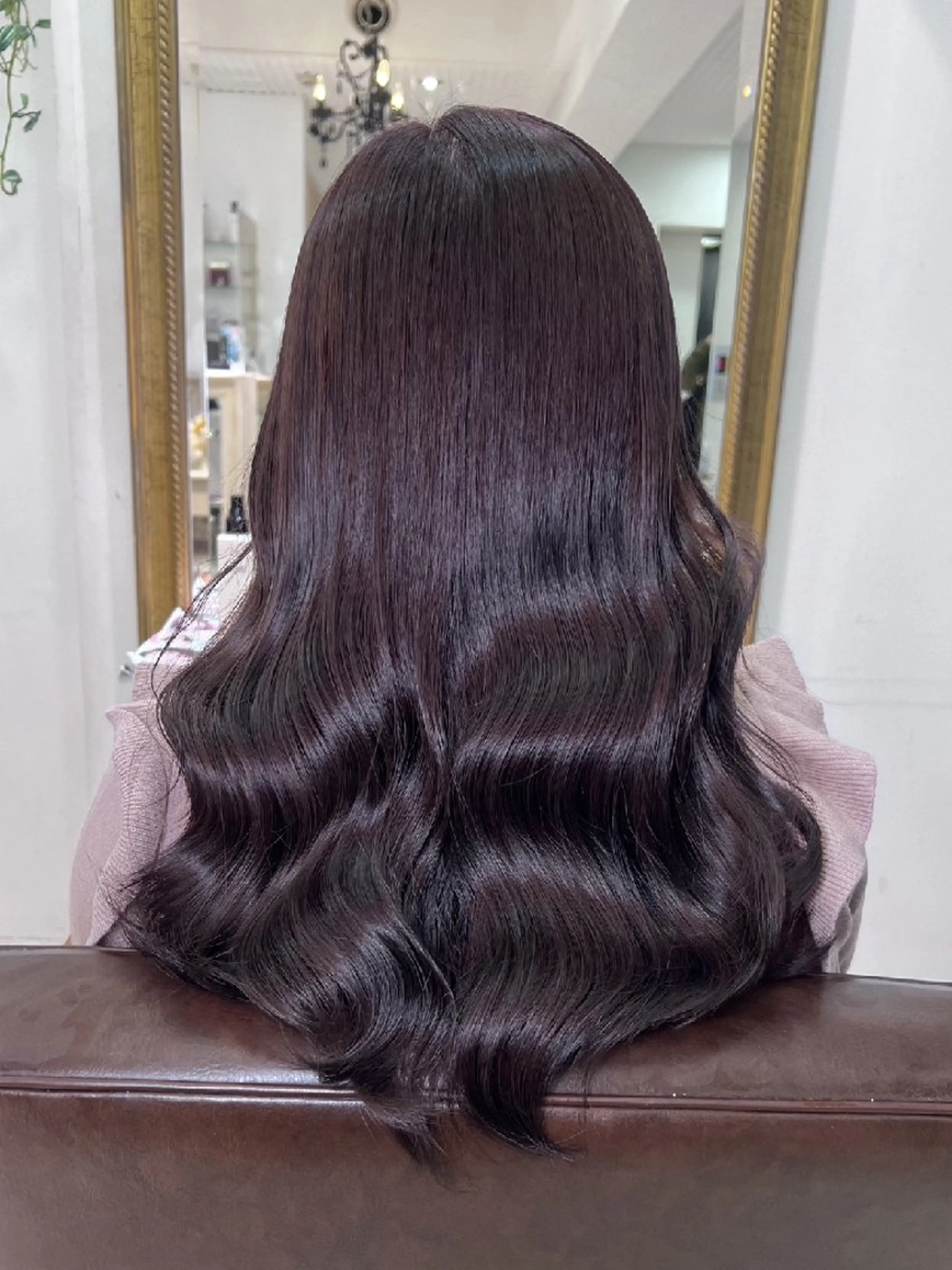 ロング ヘアカラー トリートメント アイブロウ/艶カラー ‪/yune🍒のヘアスタイル