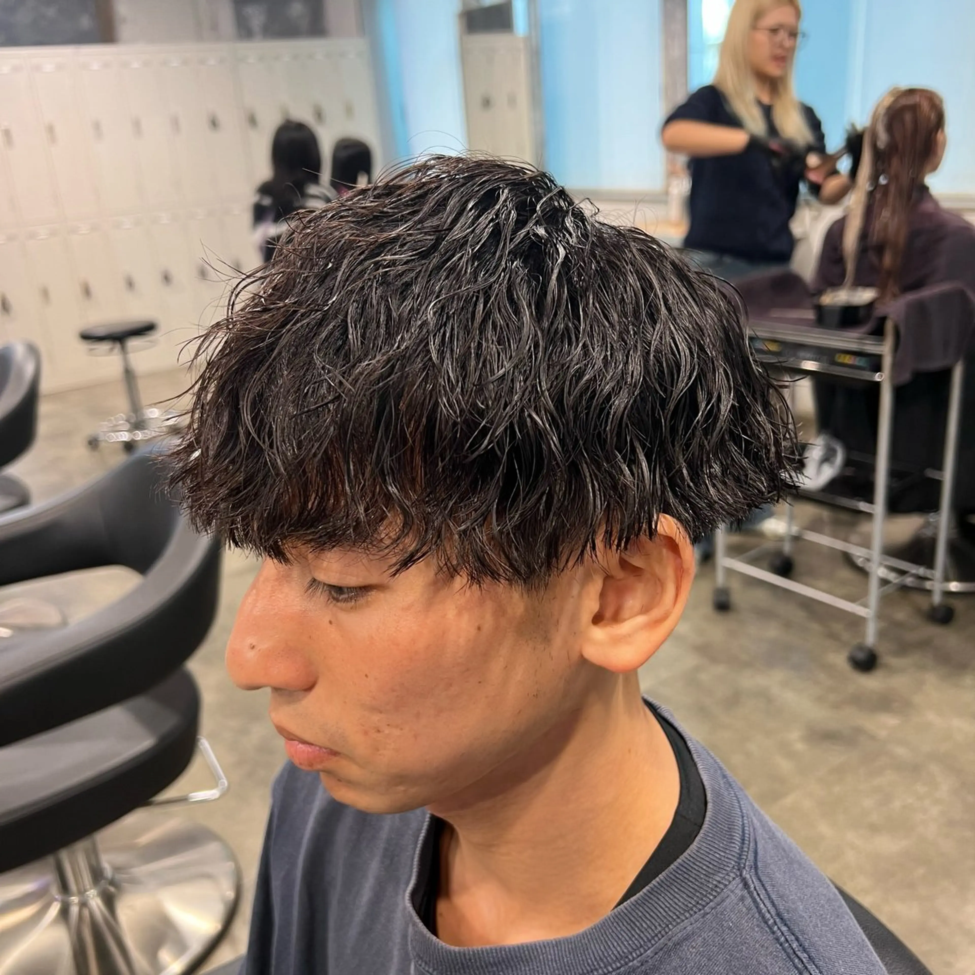 ショート カラー パーマ ヘアアレンジ メンズ キッズ 🔷横浜1のパーマ 職人🔷将太郎のヘアスタイル