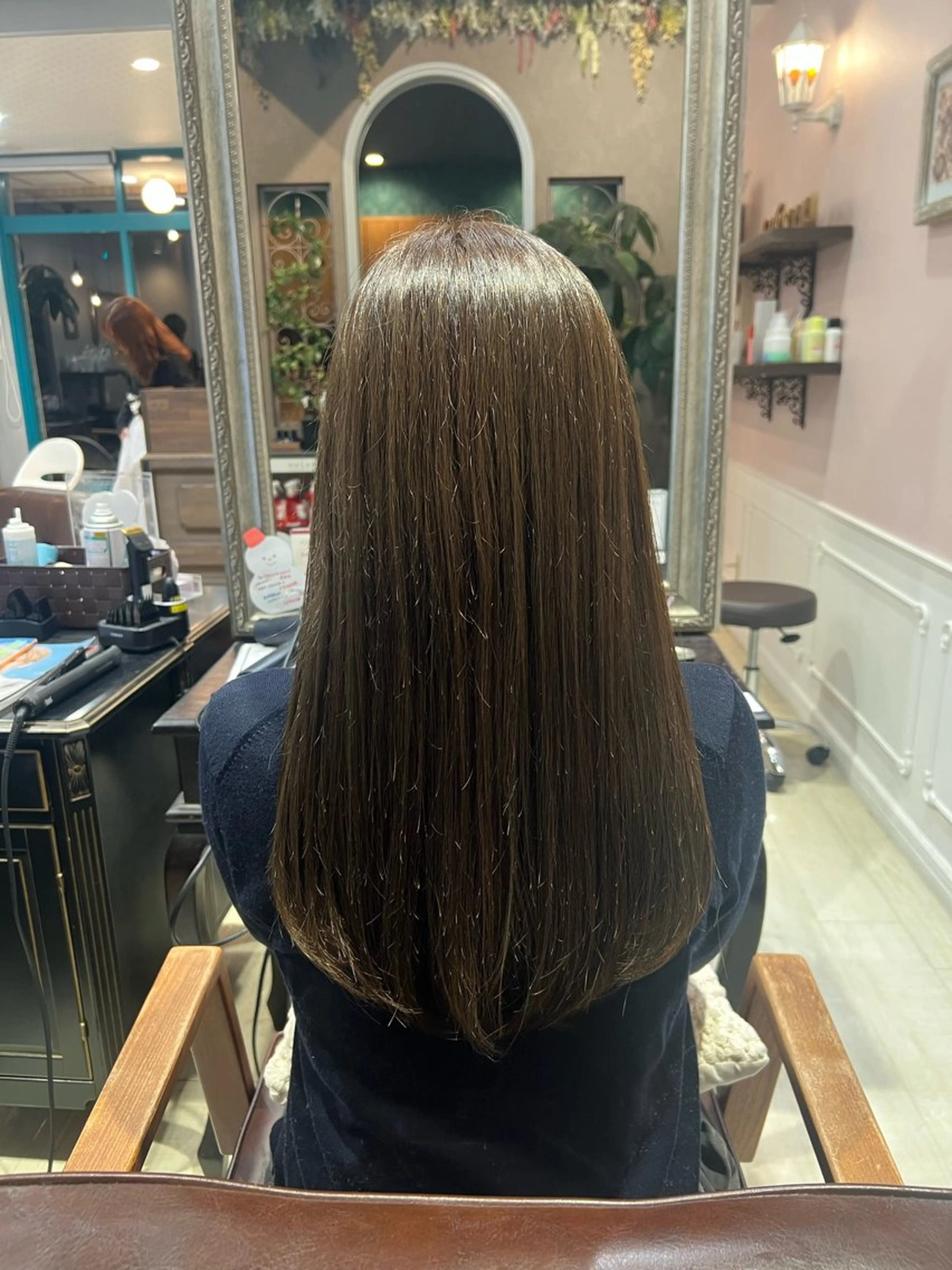 ロング カラー ベージュカラー オリーブベージュ ヘアカラー 柔らかい透明感カラー 🫧ゆうしん/高宮のヘアスタイル