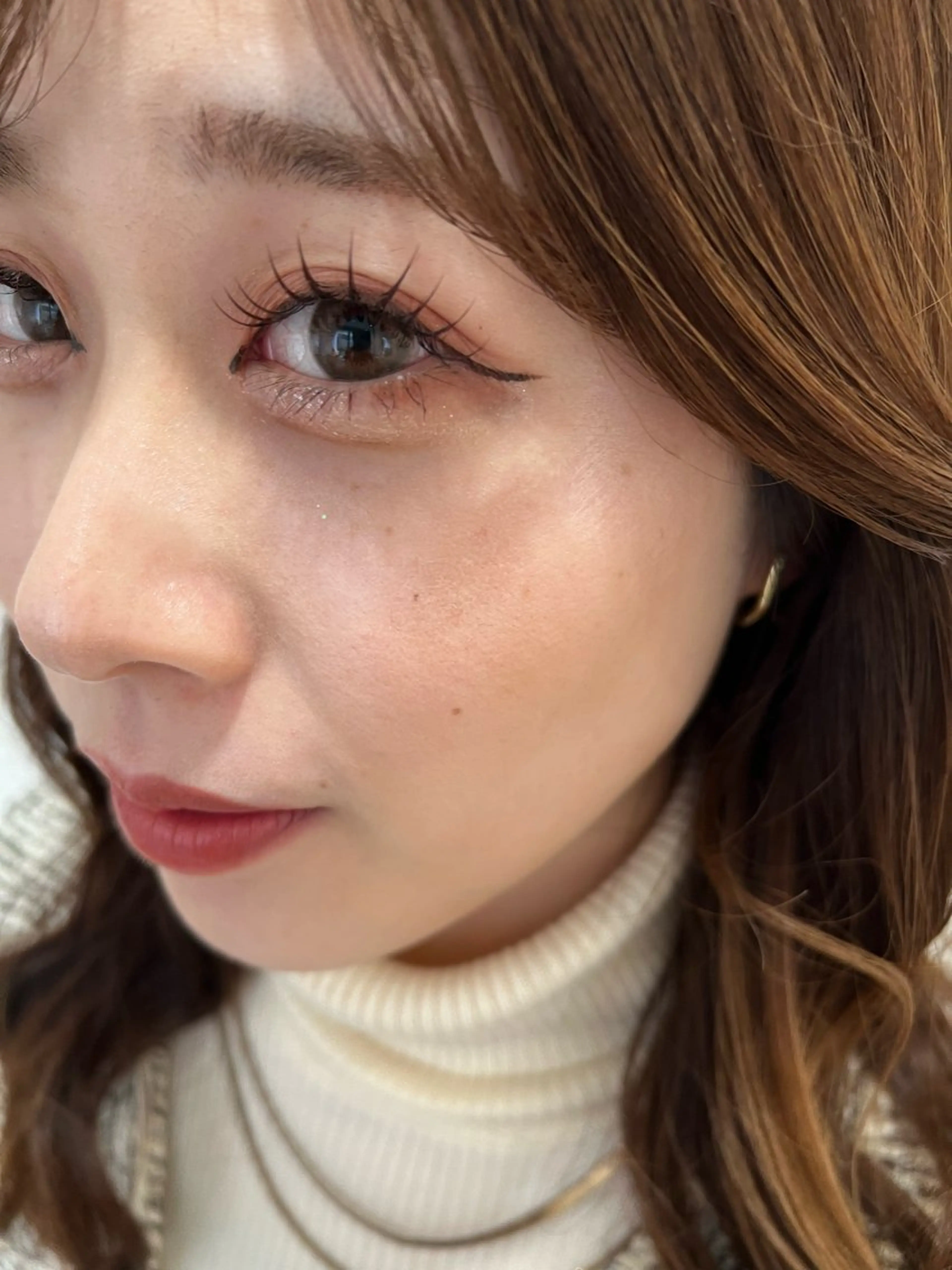 【マツエク】フラットラッシュ100本/コーティング付き◎束感/の写真