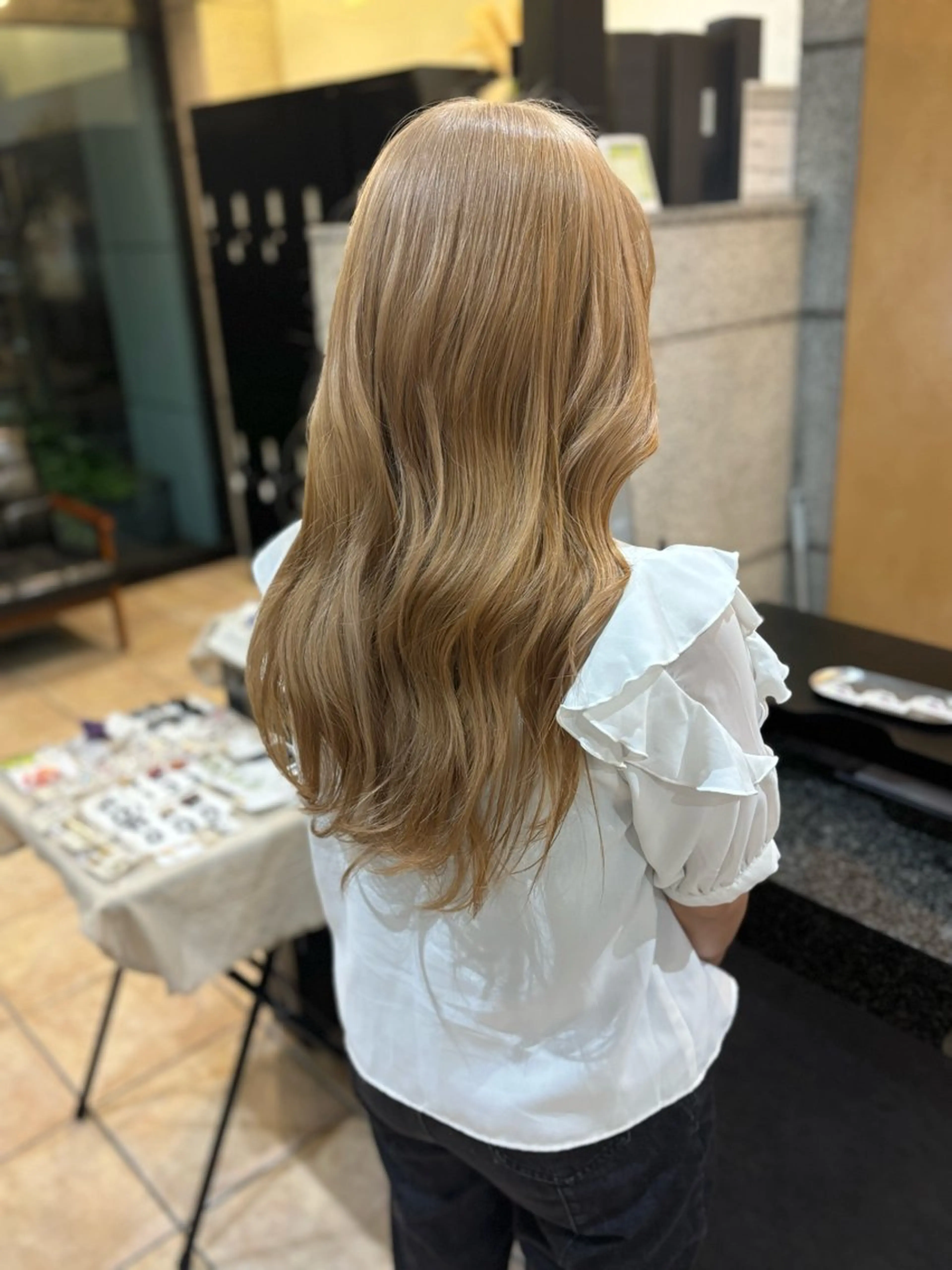 ロング ヘアカラー トリートメント 心斎橋/メンズパーマ ブリーチ/ハイトーンのヘアスタイル