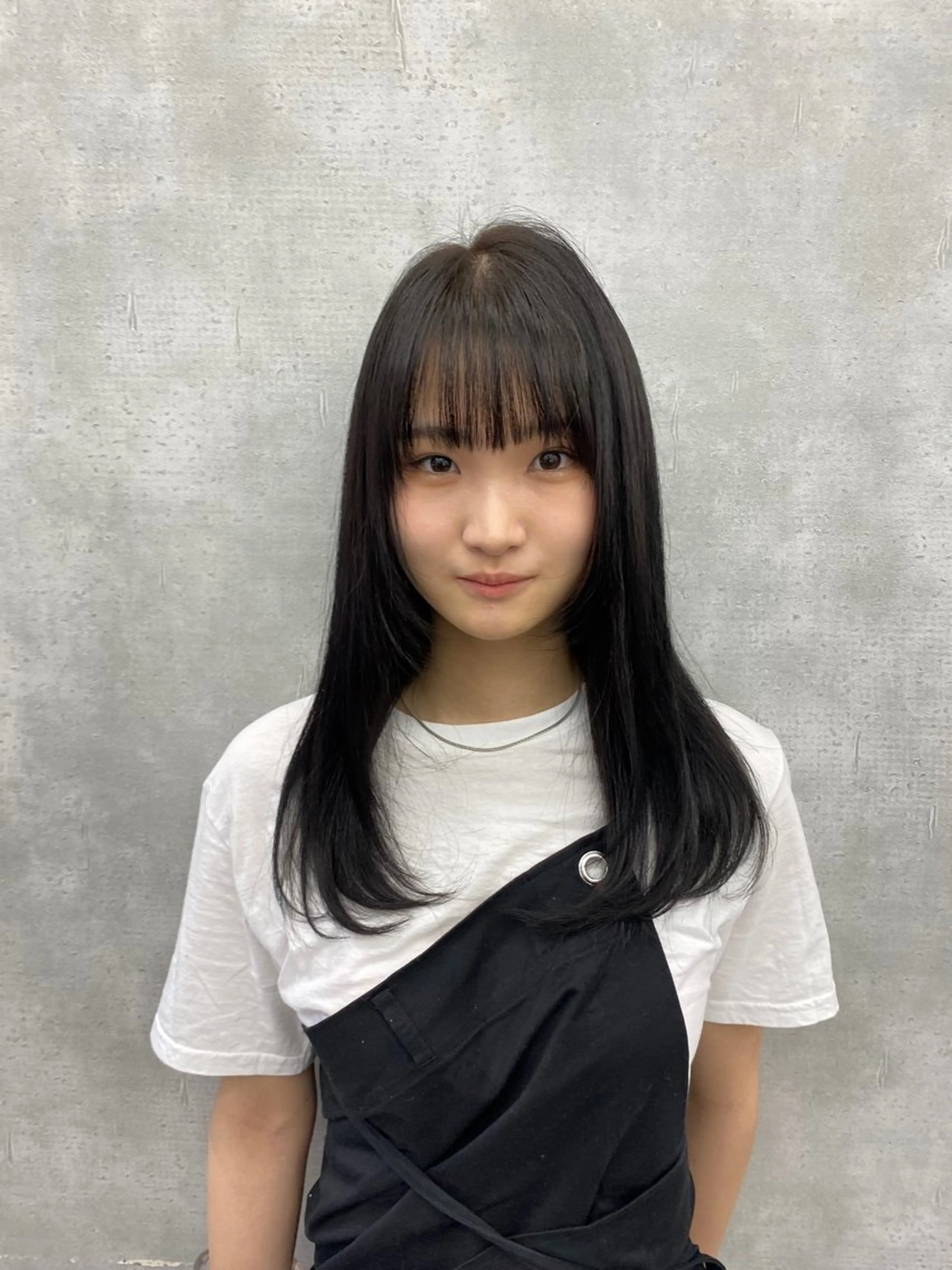 ロング カラー 顔まわりレイヤー 韓国風ヘア レイヤーカット ウルフカット ウルフレイヤー レイヤー/艶カラー /韓国ヘア/高松のヘアスタイル