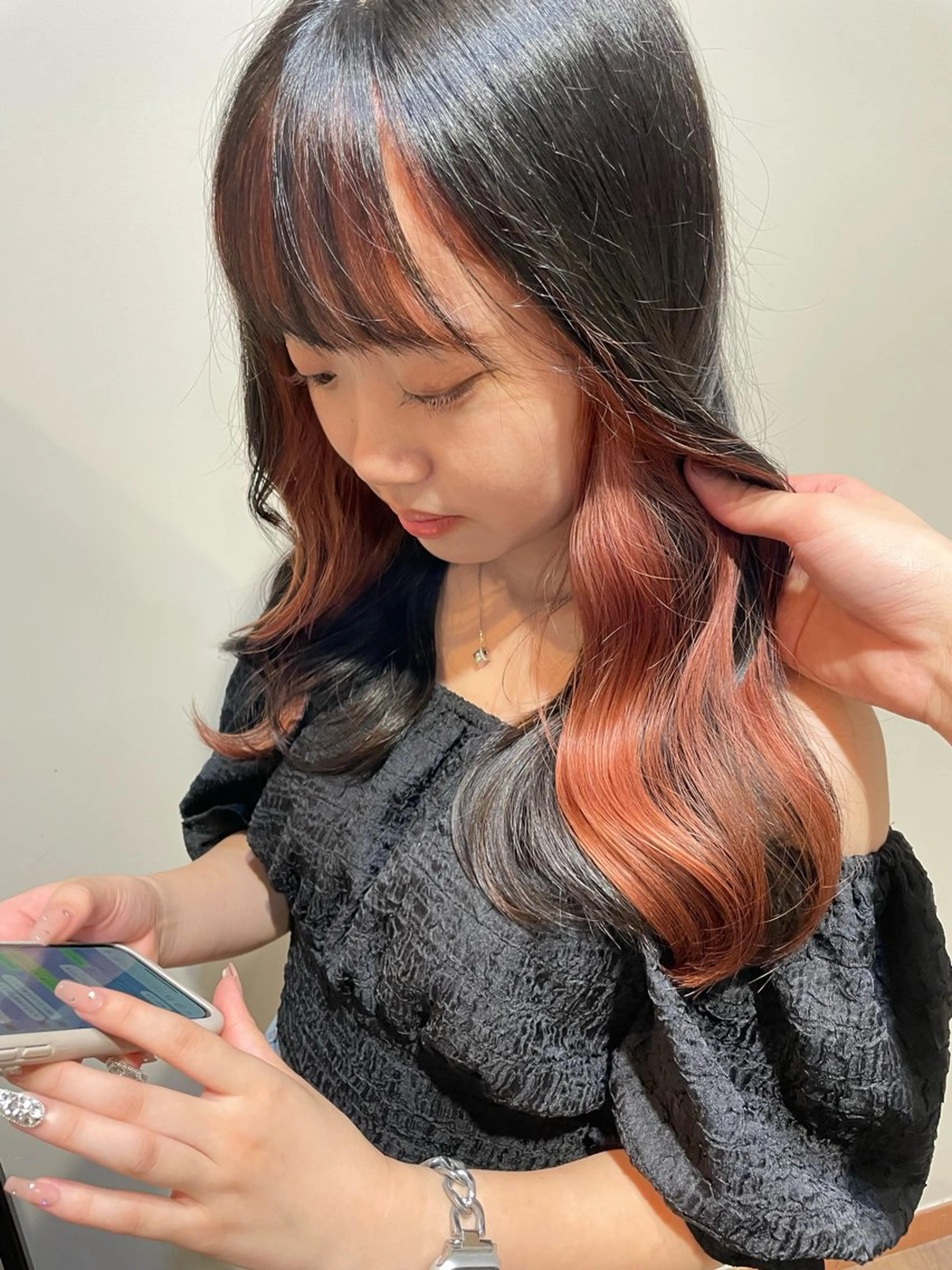 セミロング カラー ベージュカラー ブリーチ ピンクカラー ピンクベージュ ヘアカラー トリートメント 羽田翔大/ブリーチ/ ボブカット/店長のヘアスタイル