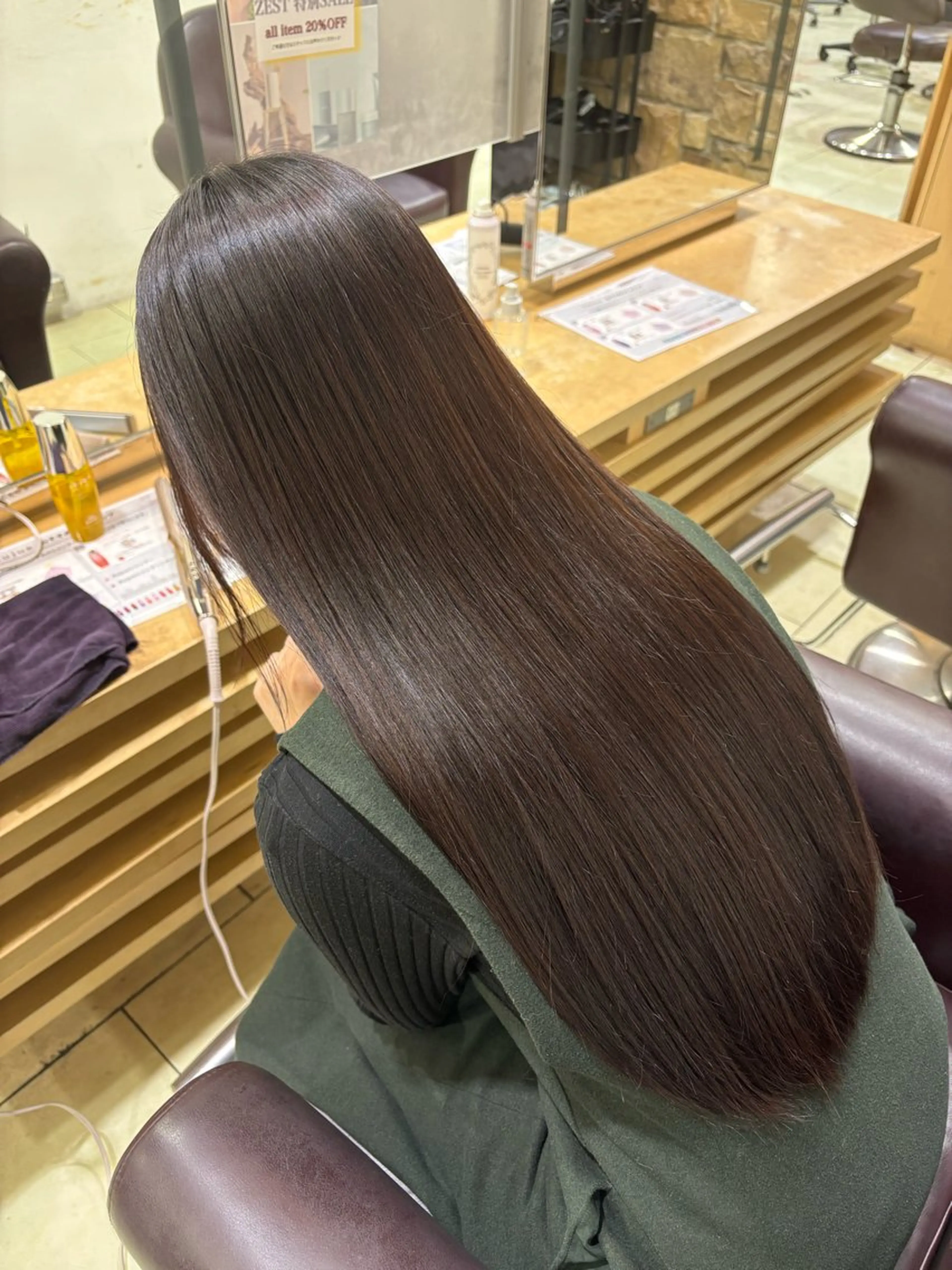 ロング カラー ヘアカラー カット🇰🇷毛流れ パーマ/ジュンエイのヘアスタイル