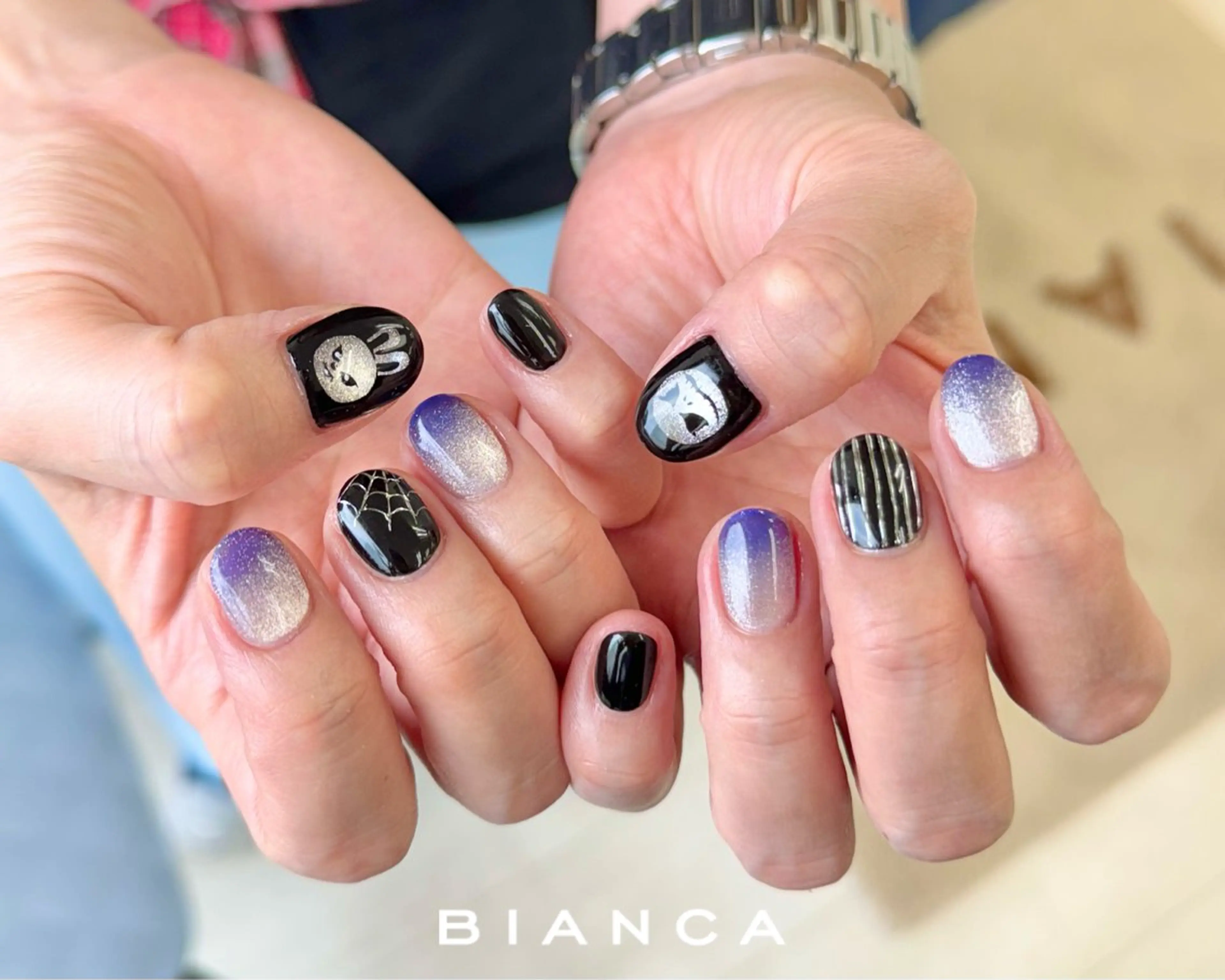 ネイル アートネイル ハンドネイル ビアンカ大宮ネイル 店長 モリサワのネイルデザイン