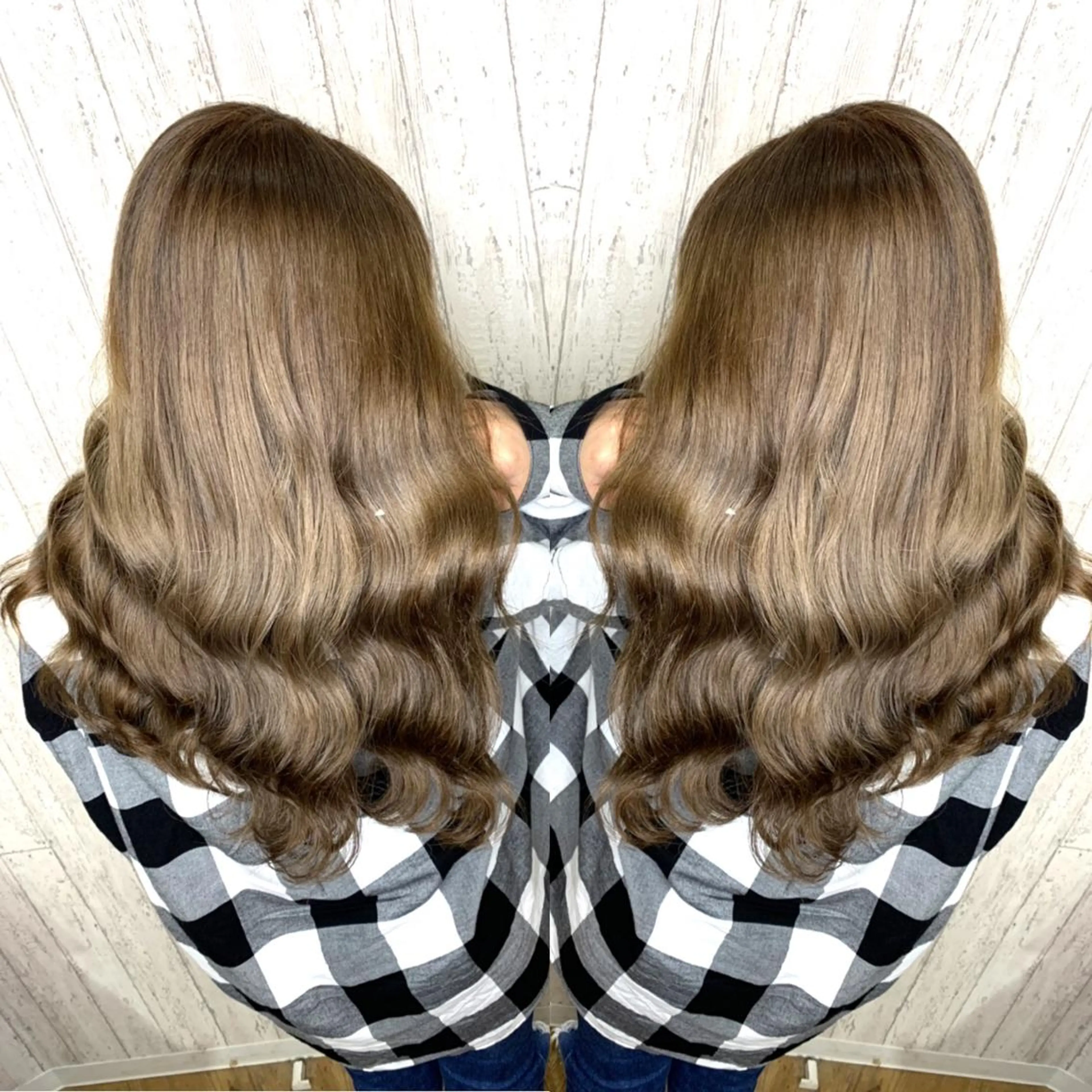 セミロング カラー ヘアアレンジ 🔥ハイトーンカラー ギャルNAOKI🔥のヘアスタイル