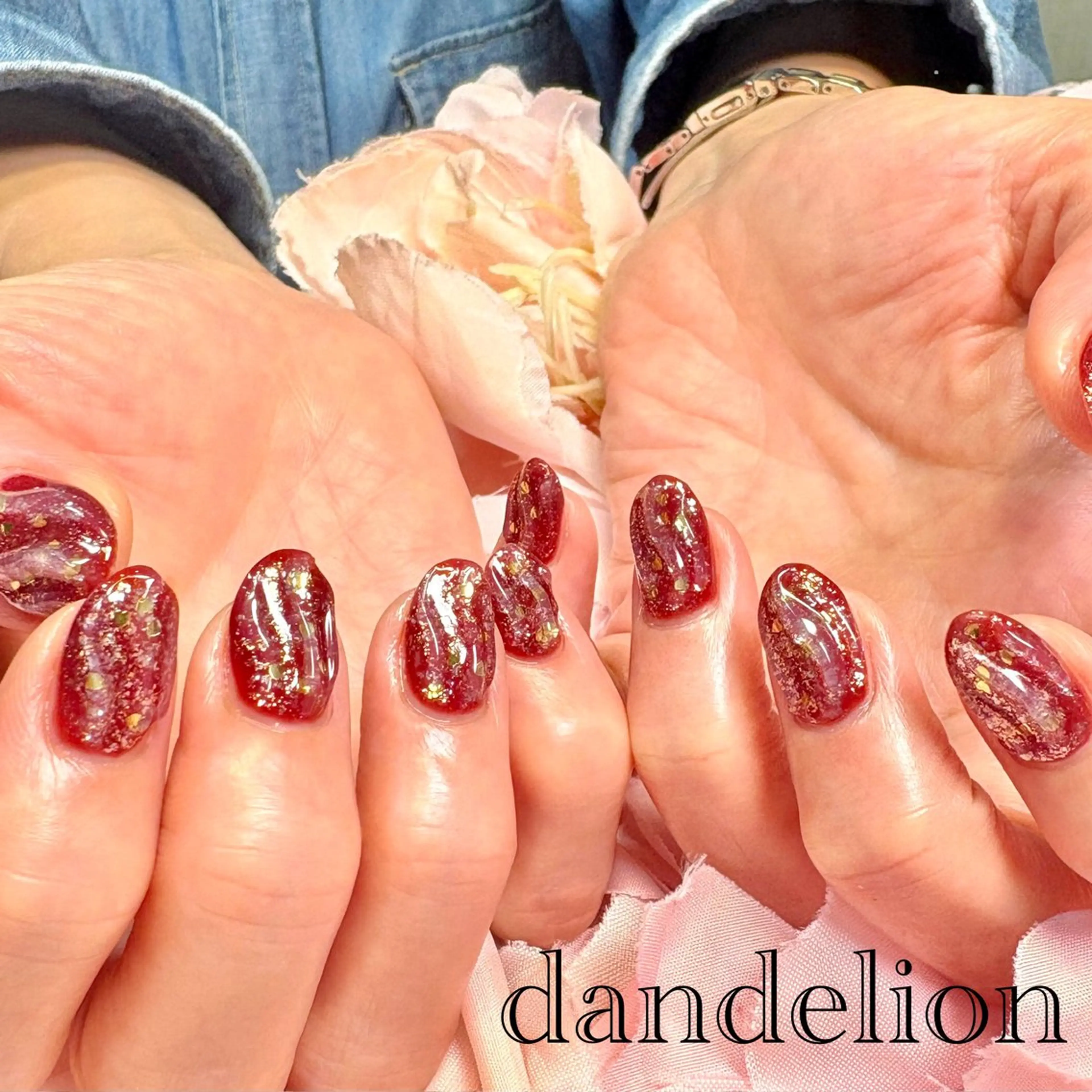 ネイル ハンドネイル ハンドケア dandelion ダンデライオンのネイルデザイン