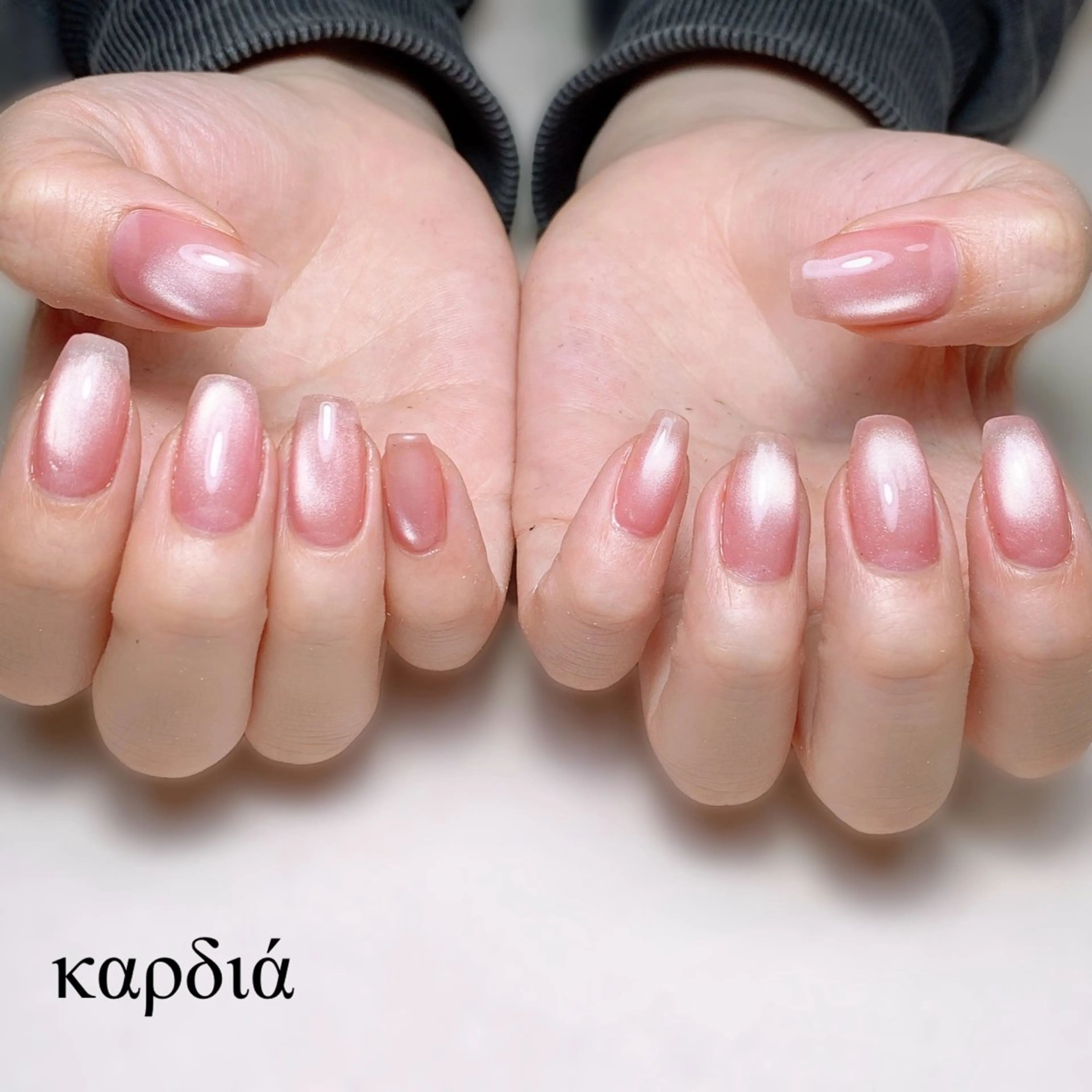 ネイル ハンドネイル καρδιά -ｶﾙﾃﾞｨｱ-のネイルデザイン