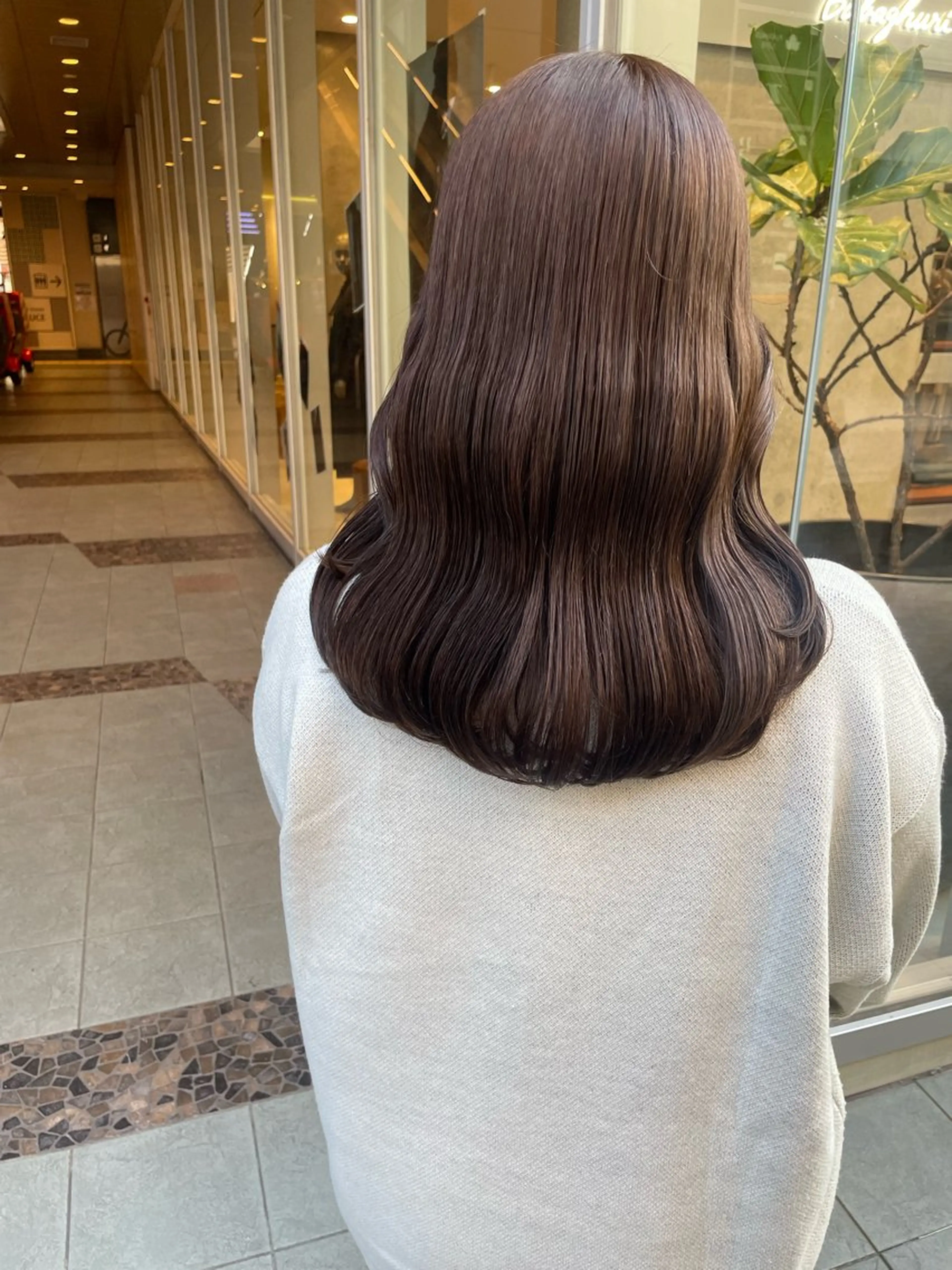 ロング カラー カット ヘアカラー トリートメント 髪質改善will hairdesignのヘアスタイル