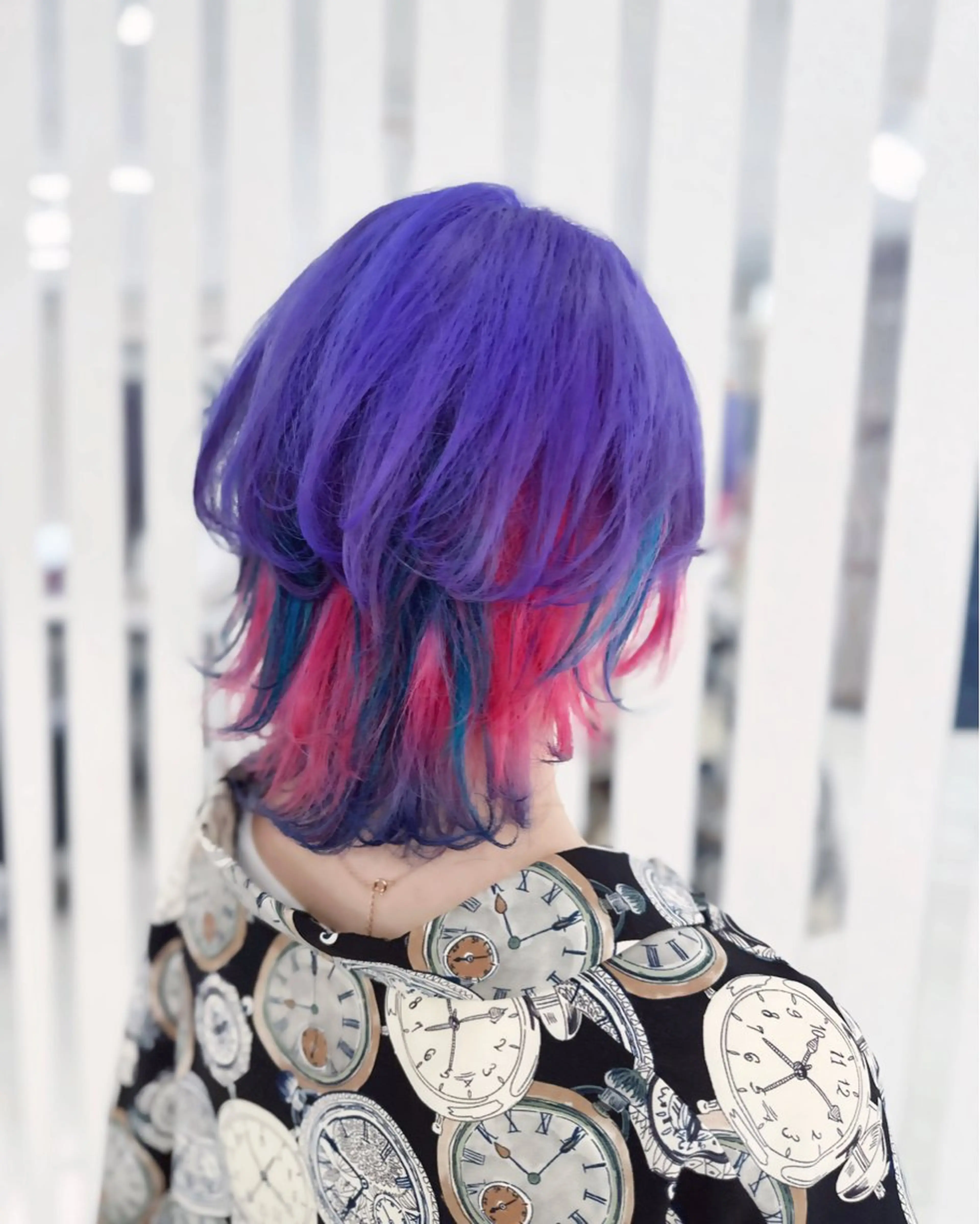 ミディアム カラー デザインカラー ヘアカラー トリートメント YURI ✨のヘアスタイル