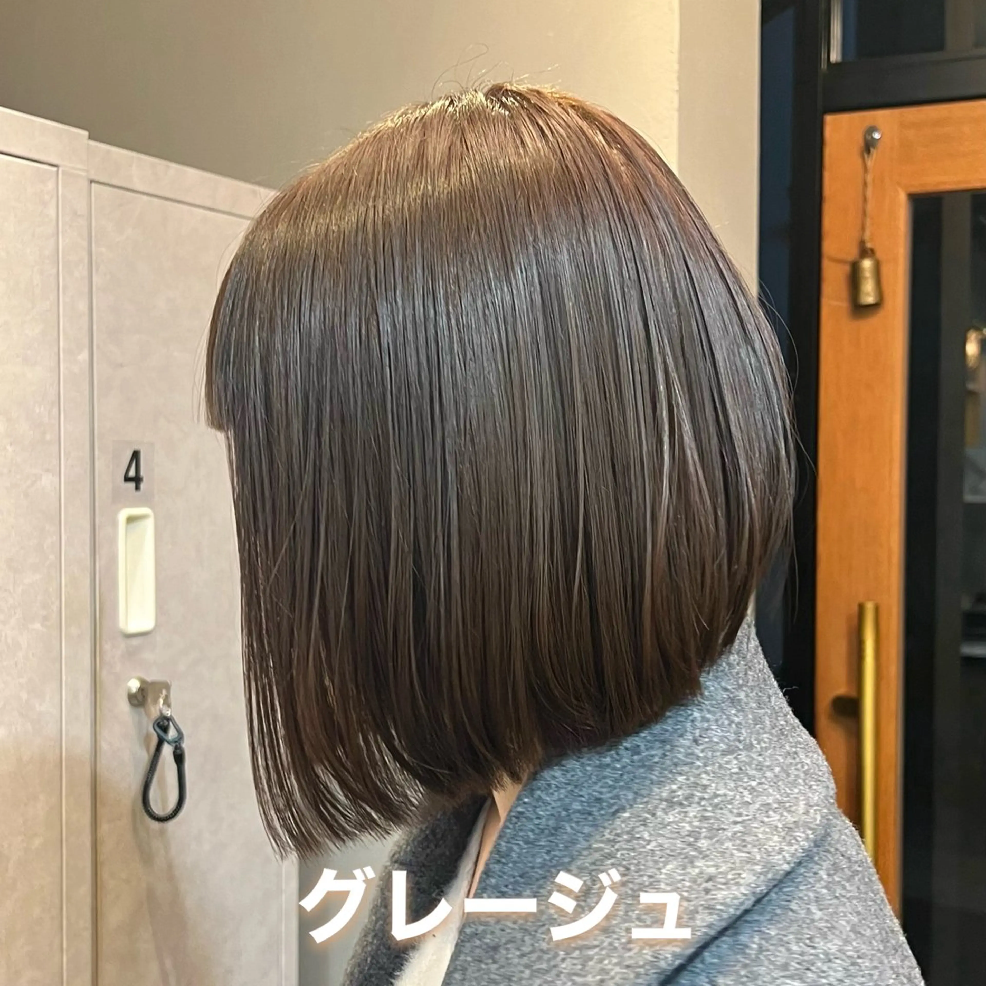 ショート カラー 切りっぱなしボブ ボブ 神戸ボブ✂️ ioe三宮/田 伸佳のヘアスタイル
