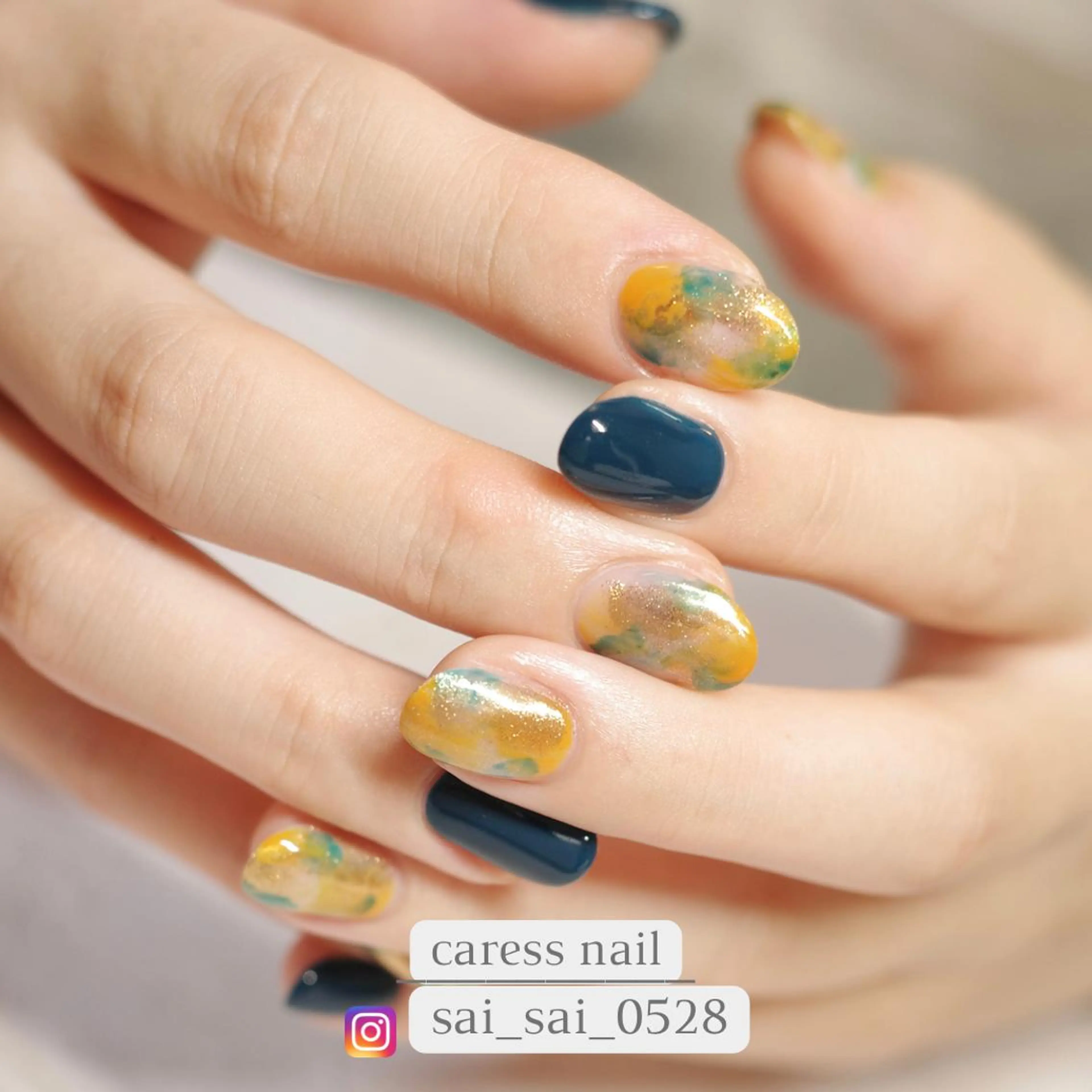 ネイル ハンドネイル caress  nail カレスネイル　代々木上原所属・カレスネイル さいのネイルデザイン