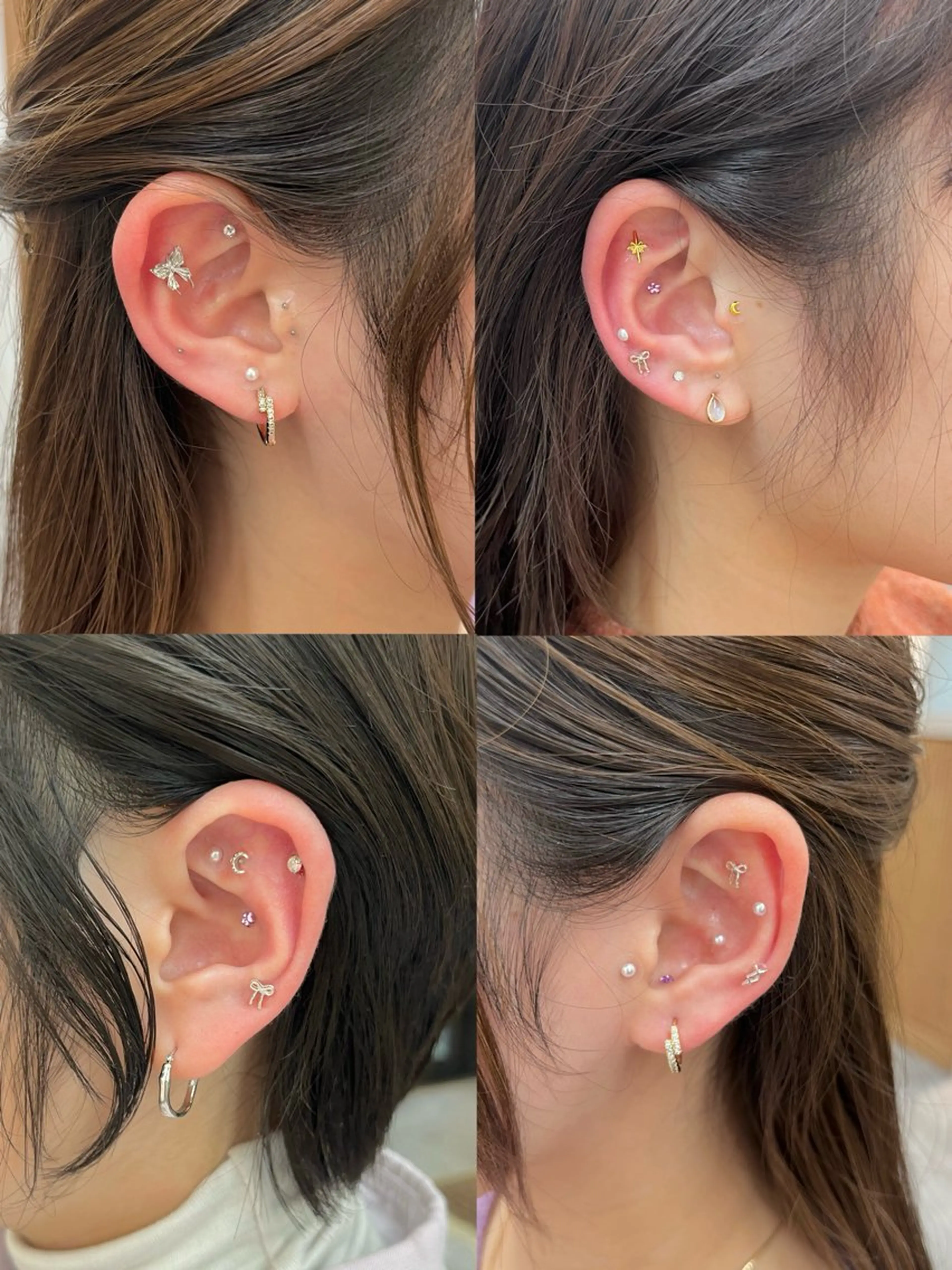 🩷ご新規様限定🩵【透明感カラー➕カット➕耳ツボjewelry】の写真