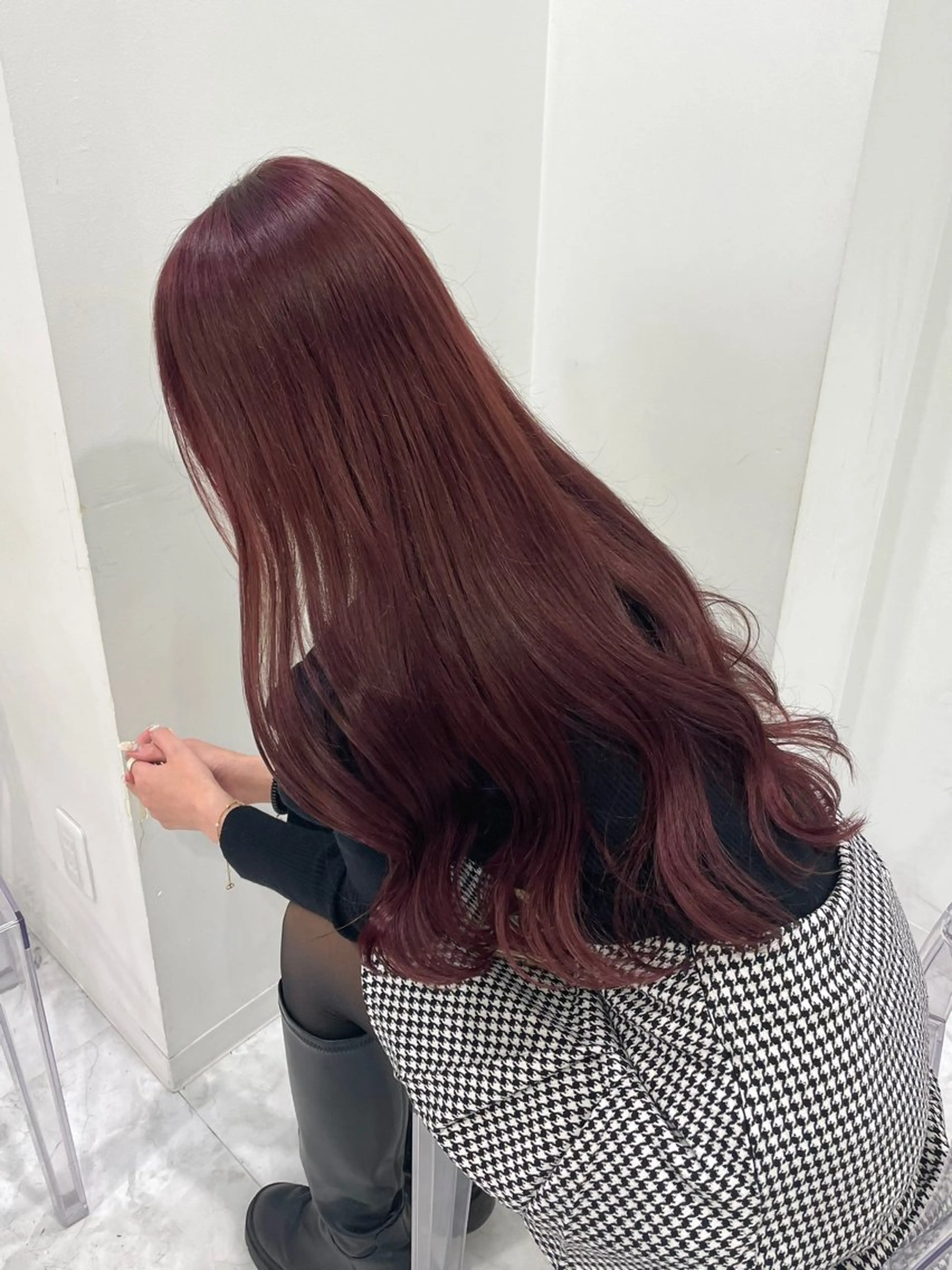 ロング カラー ヘアカラー トリートメント ヘアセット 中韓レイヤー/ ブラウン🤎はやとのヘアスタイル