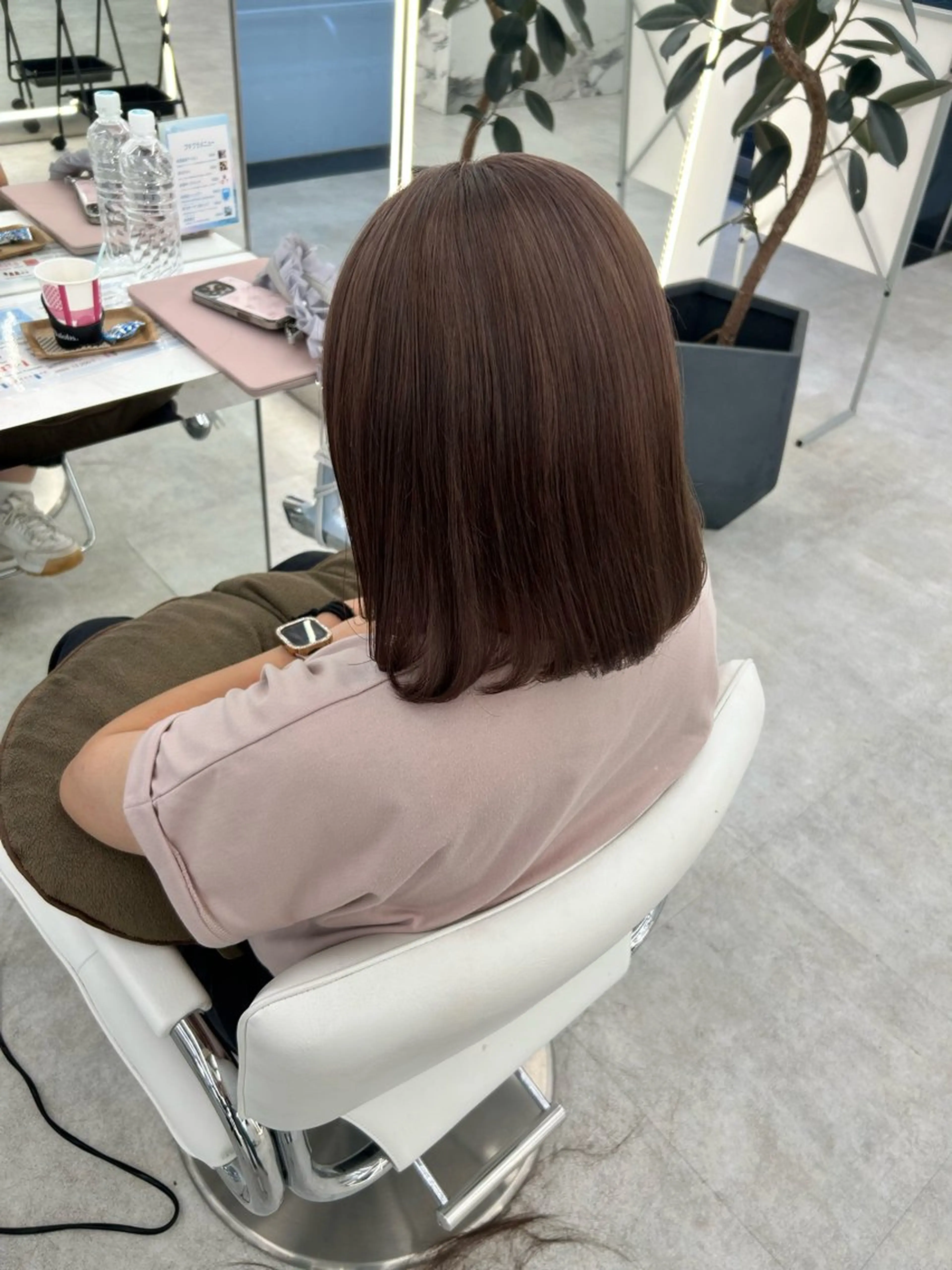 ミディアム カラー ヘアカラー ヘッドスパ はるか/ブリーチカラ ー/ヘアアレンジ🤍のヘアスタイル