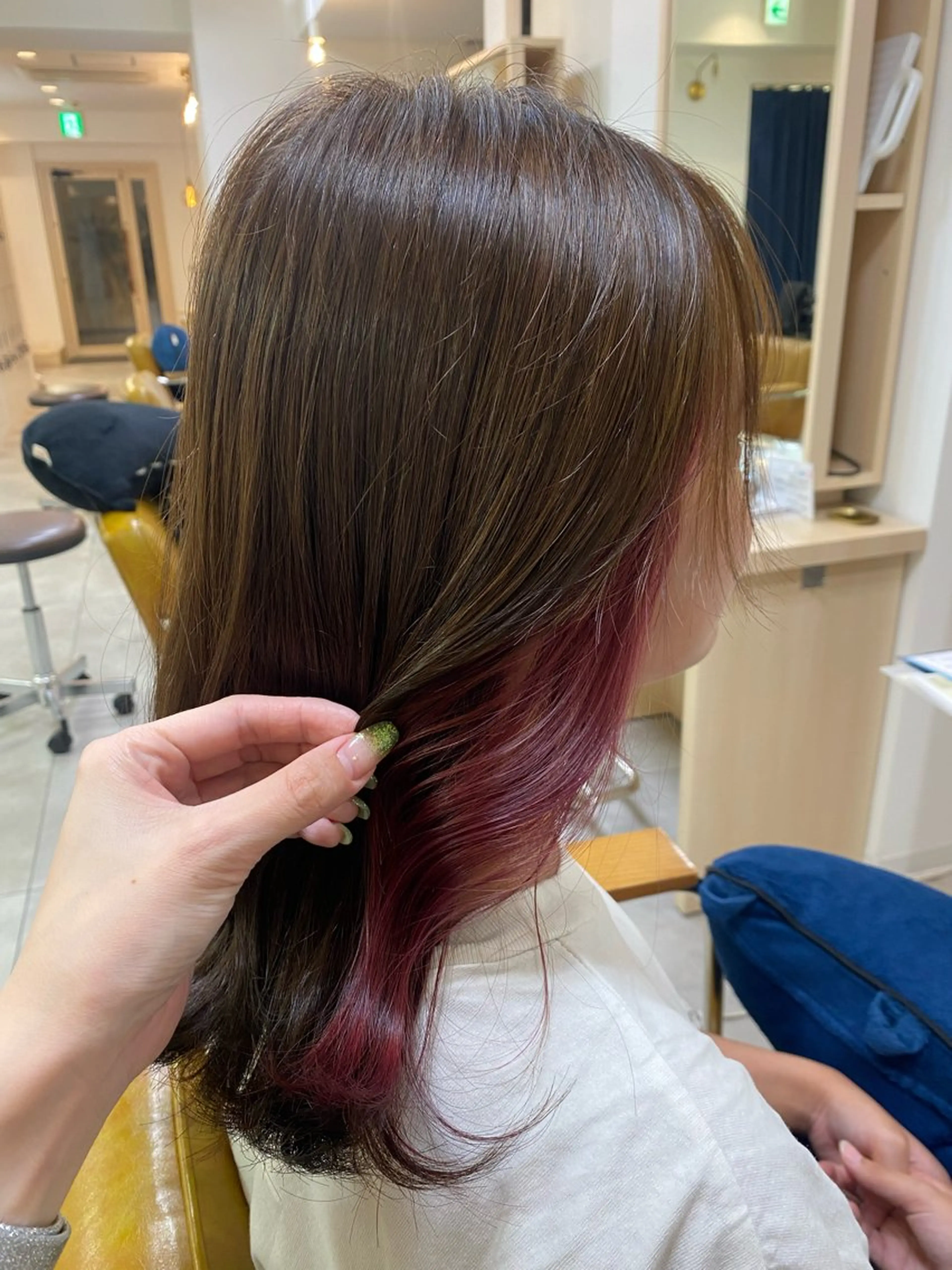 カラー 顔まわりカット/金山 /大園芽依のヘアスタイル