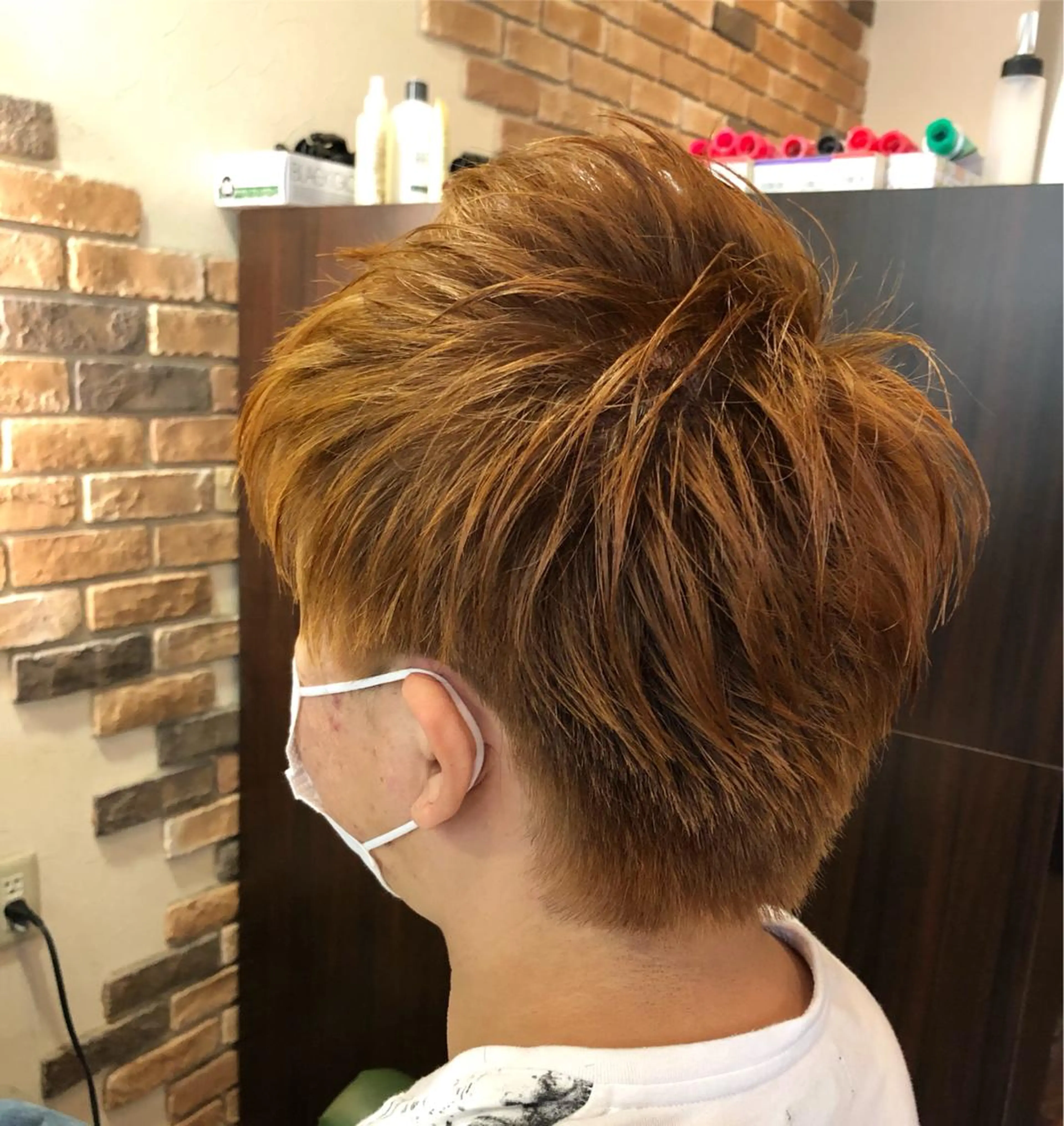 ショート カラー メンズ Parfait 山本のヘアスタイル