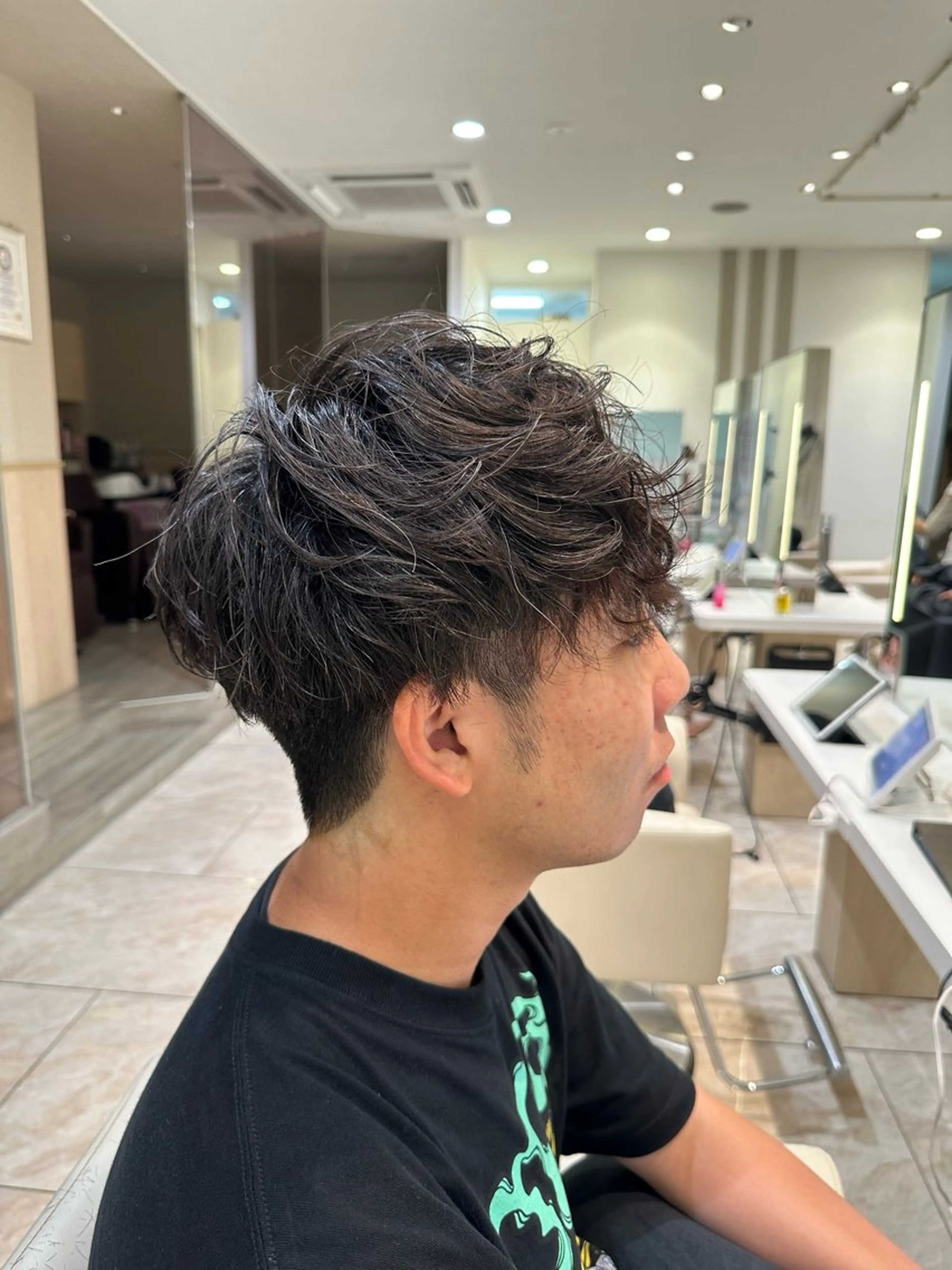 パーマ メンズ 波巻パーマ/毛流れ パーマ☘️りゅうせいのヘアスタイル