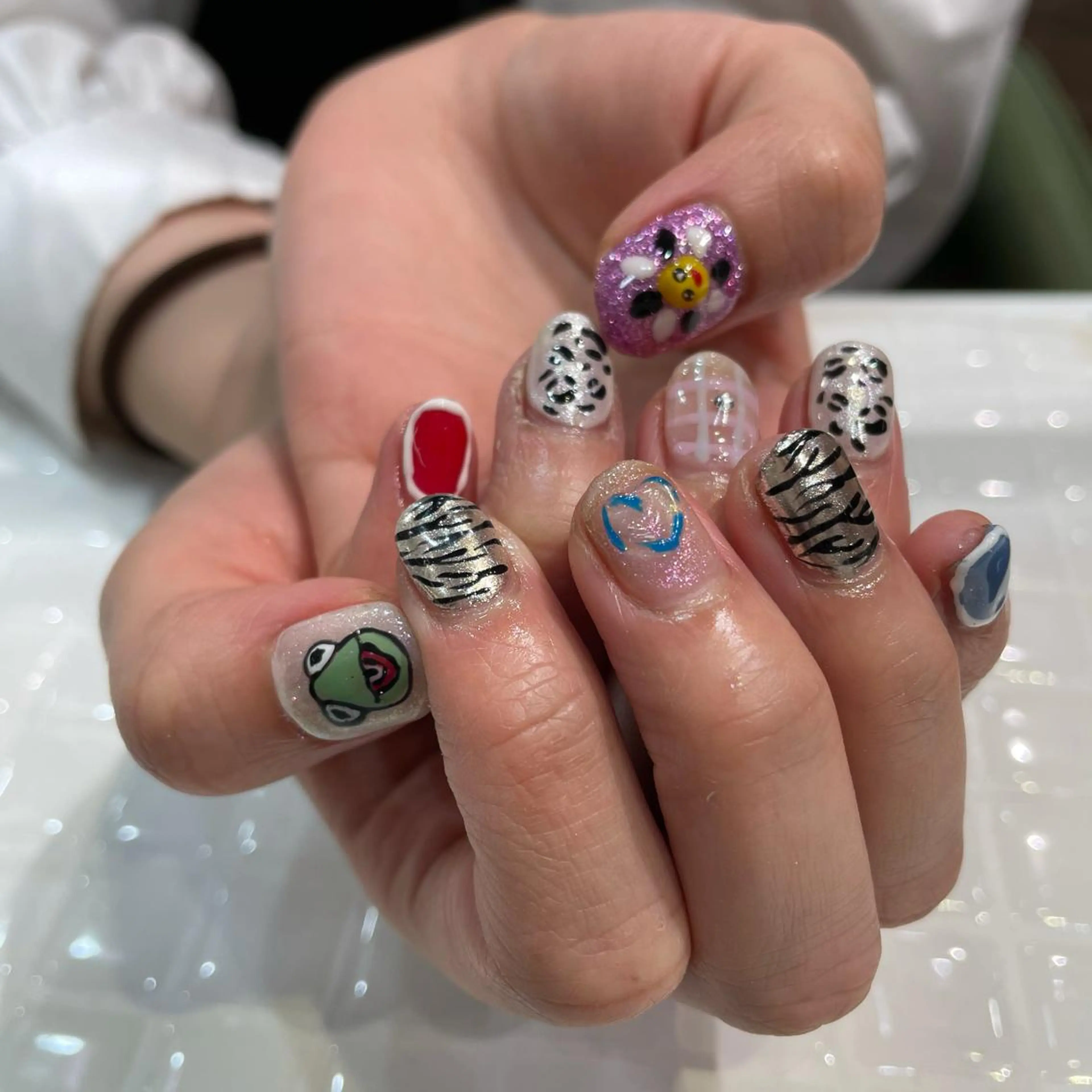 ネイル アートネイル 韓国ヘア🦋 MIYUのヘアスタイル