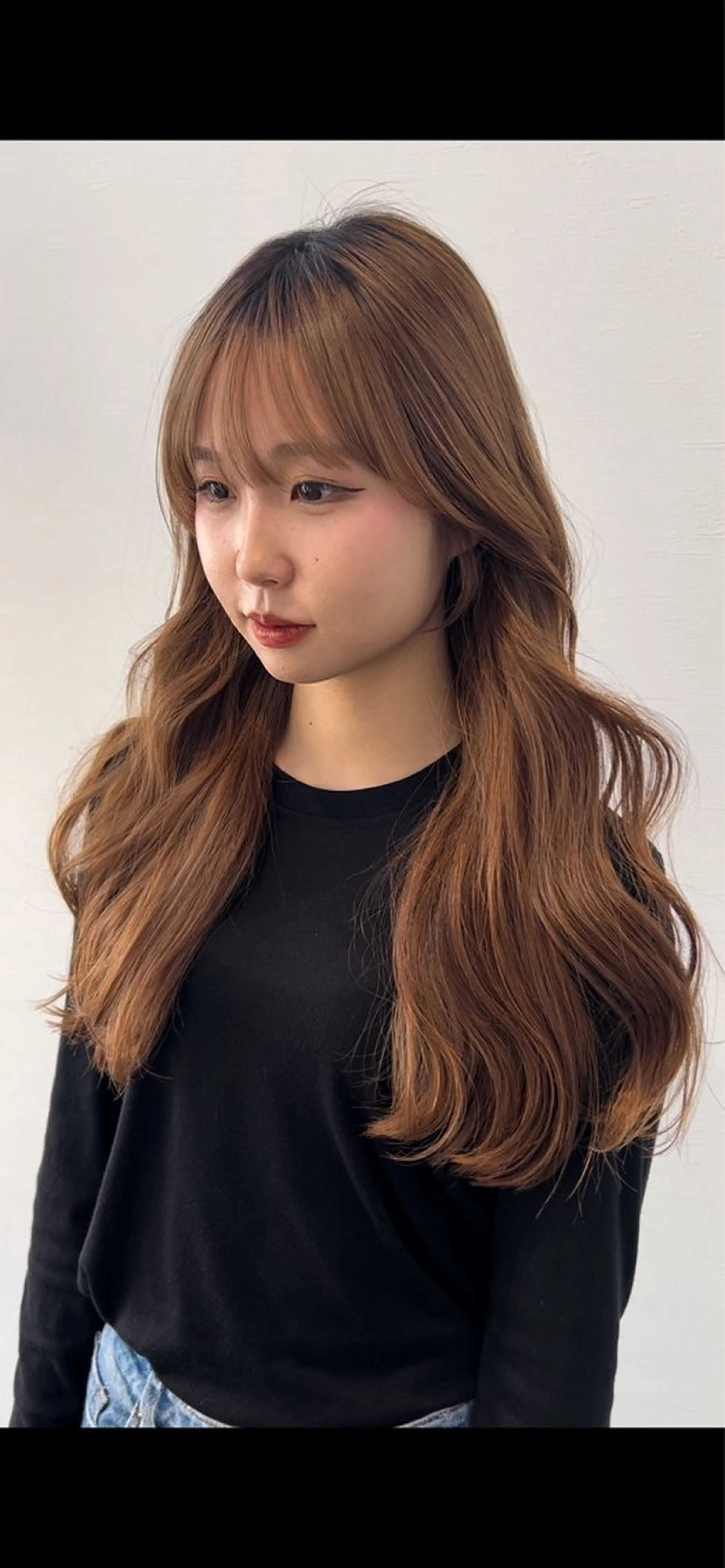 ロング 似合わせ前髪／ 小顔カット🎀そうのヘアスタイル
