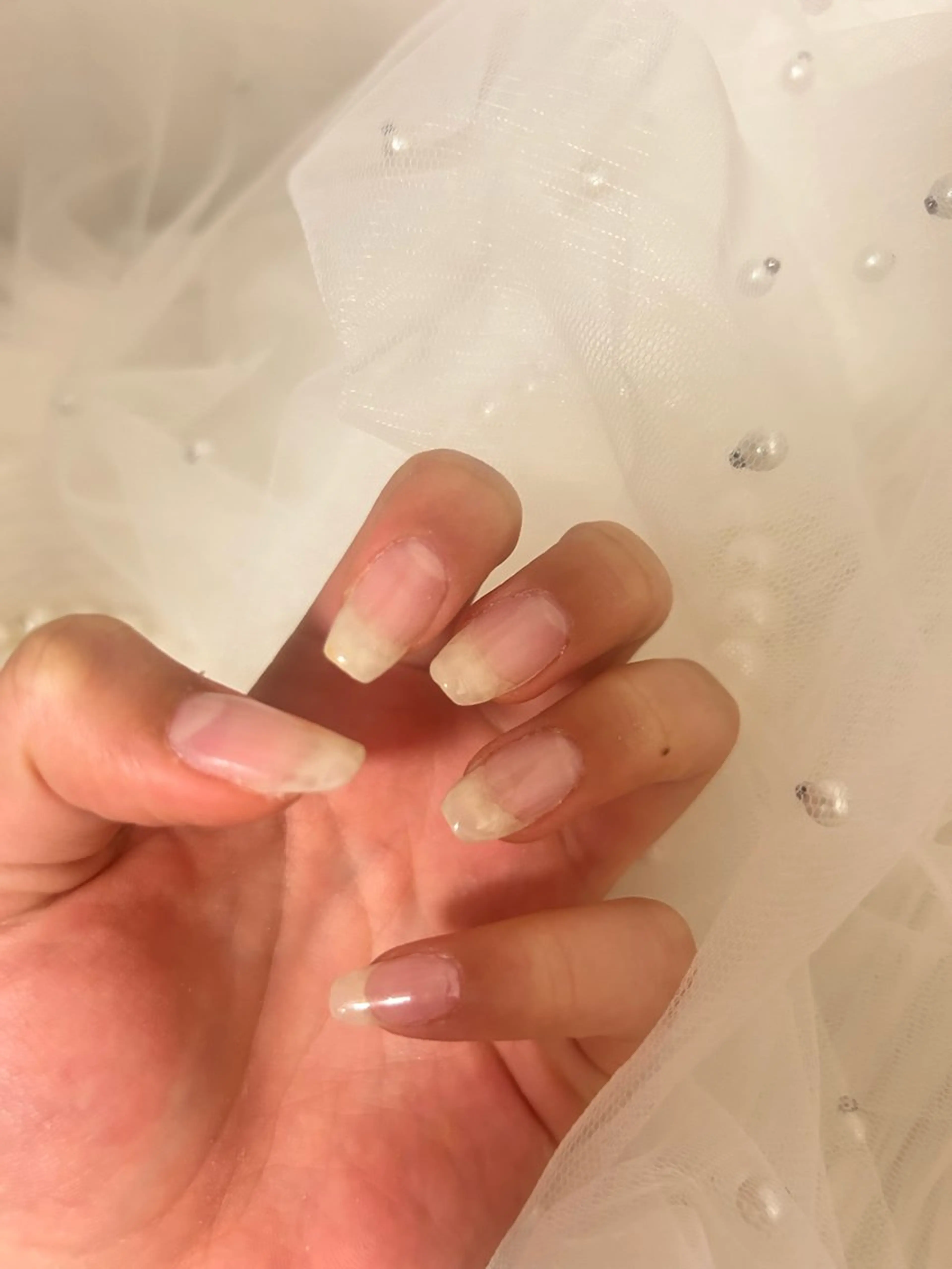 ネイル 長さ出し シンプルネイル フォルビチローロ所属・moritou harunaのネイルデザイン