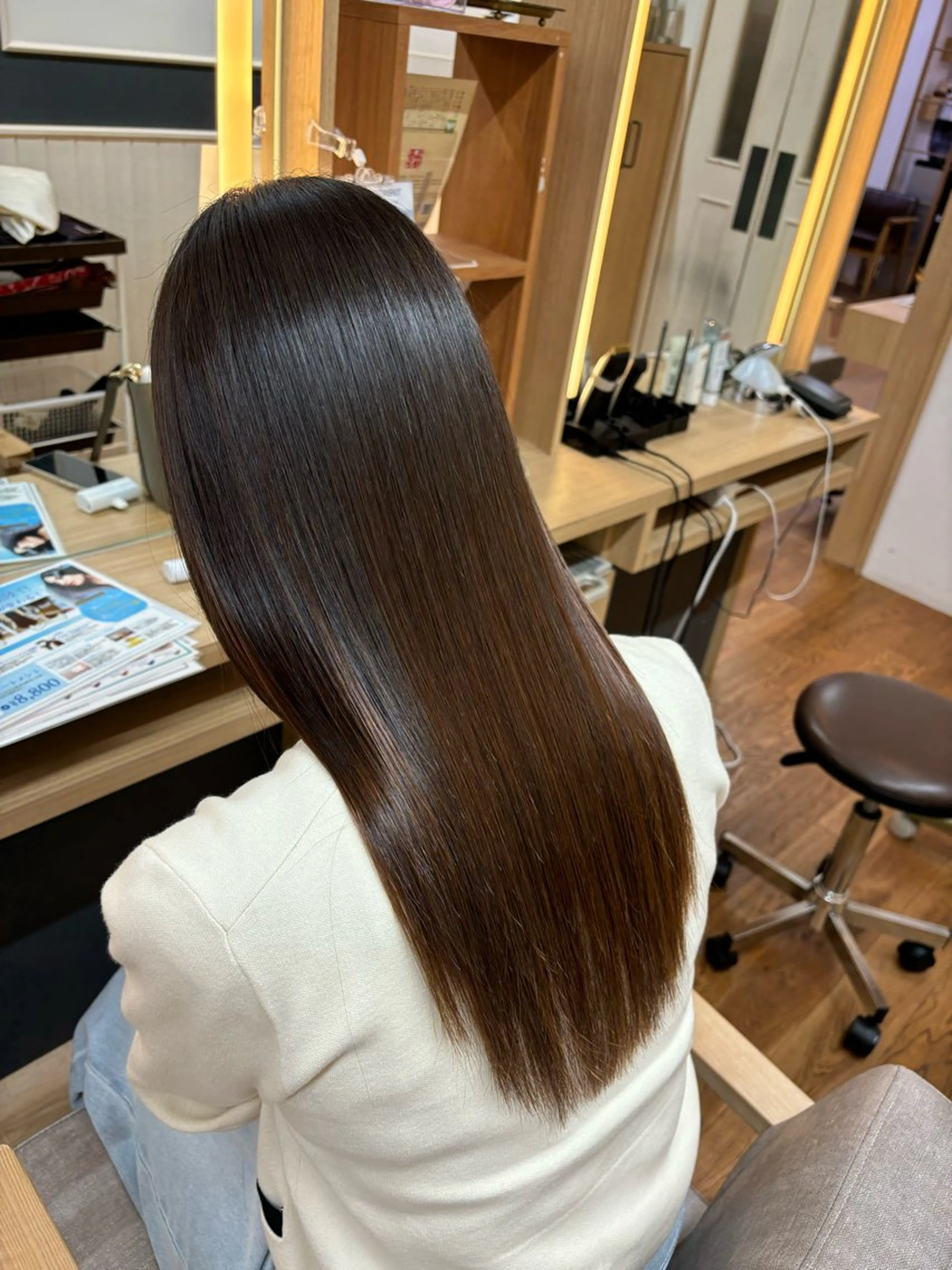 ロング 髪質改善 トリートメント 韓国ヘア sasugaのヘアスタイル