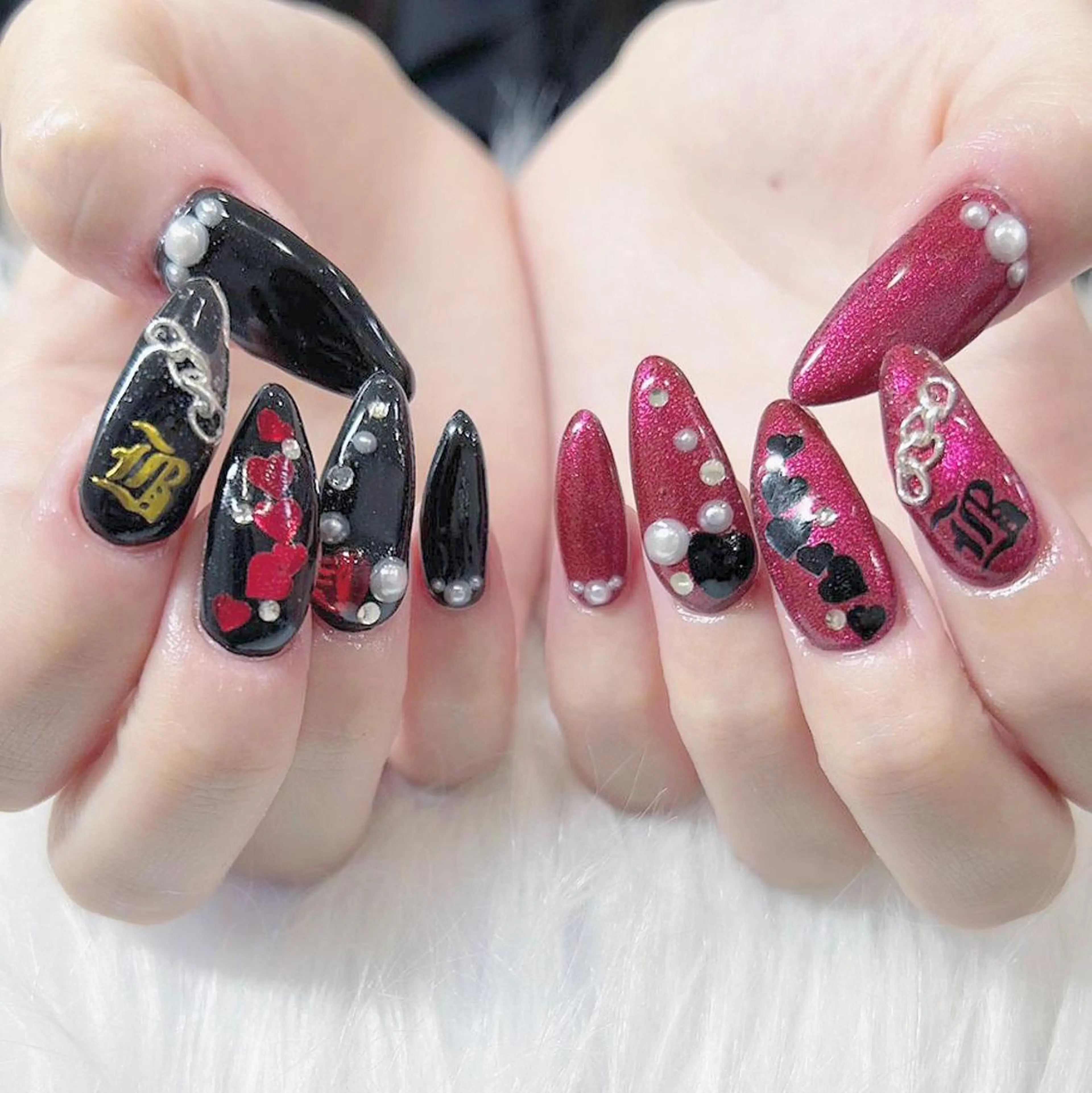 ネイル ロングネイル ハンドネイル フットネイル Minami 🍓のネイルデザイン