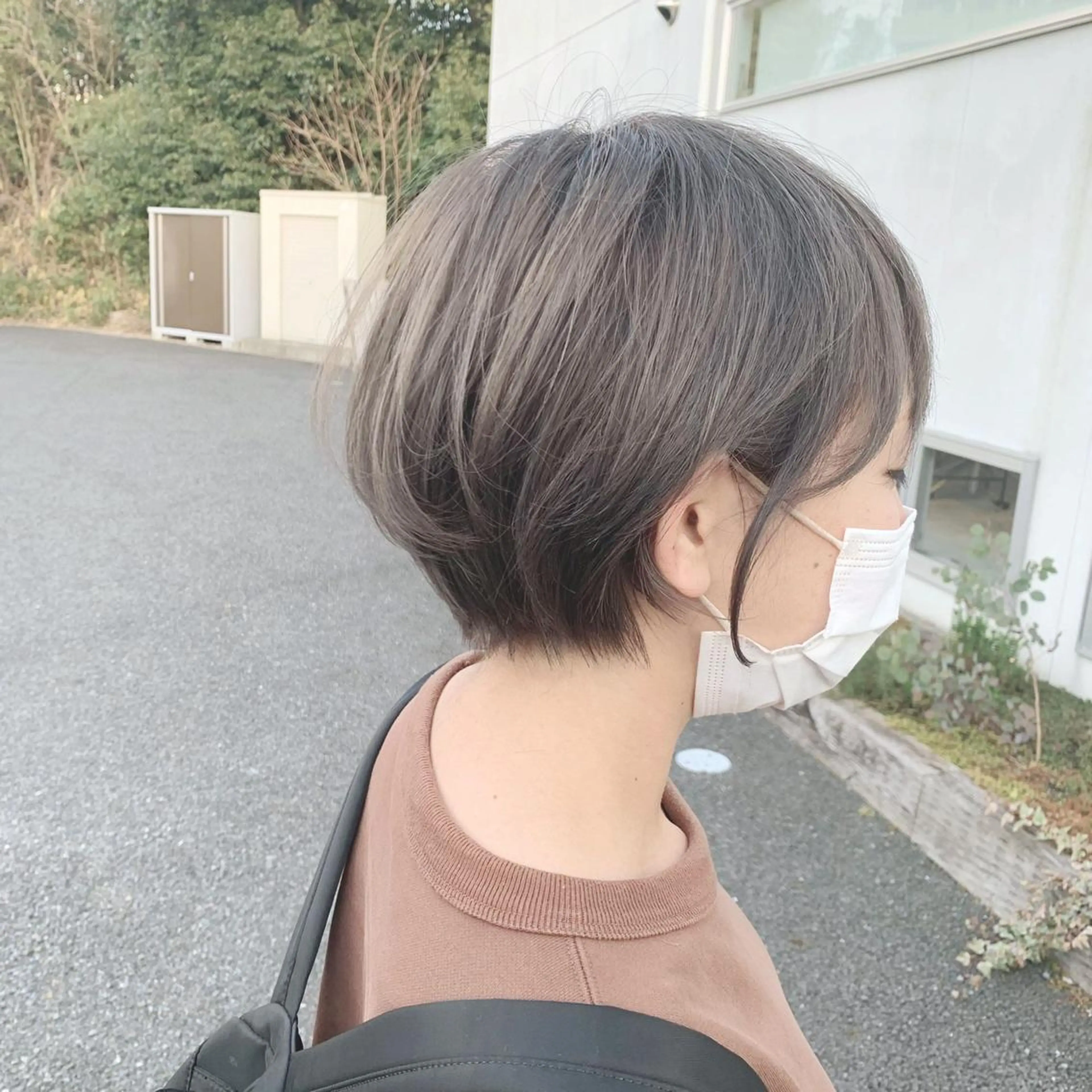 ショート カラー ショートボブ 丸みショート ボブ ショートヘア カット ヘアカラー kachina所属・綿貫 美雪のヘアスタイル