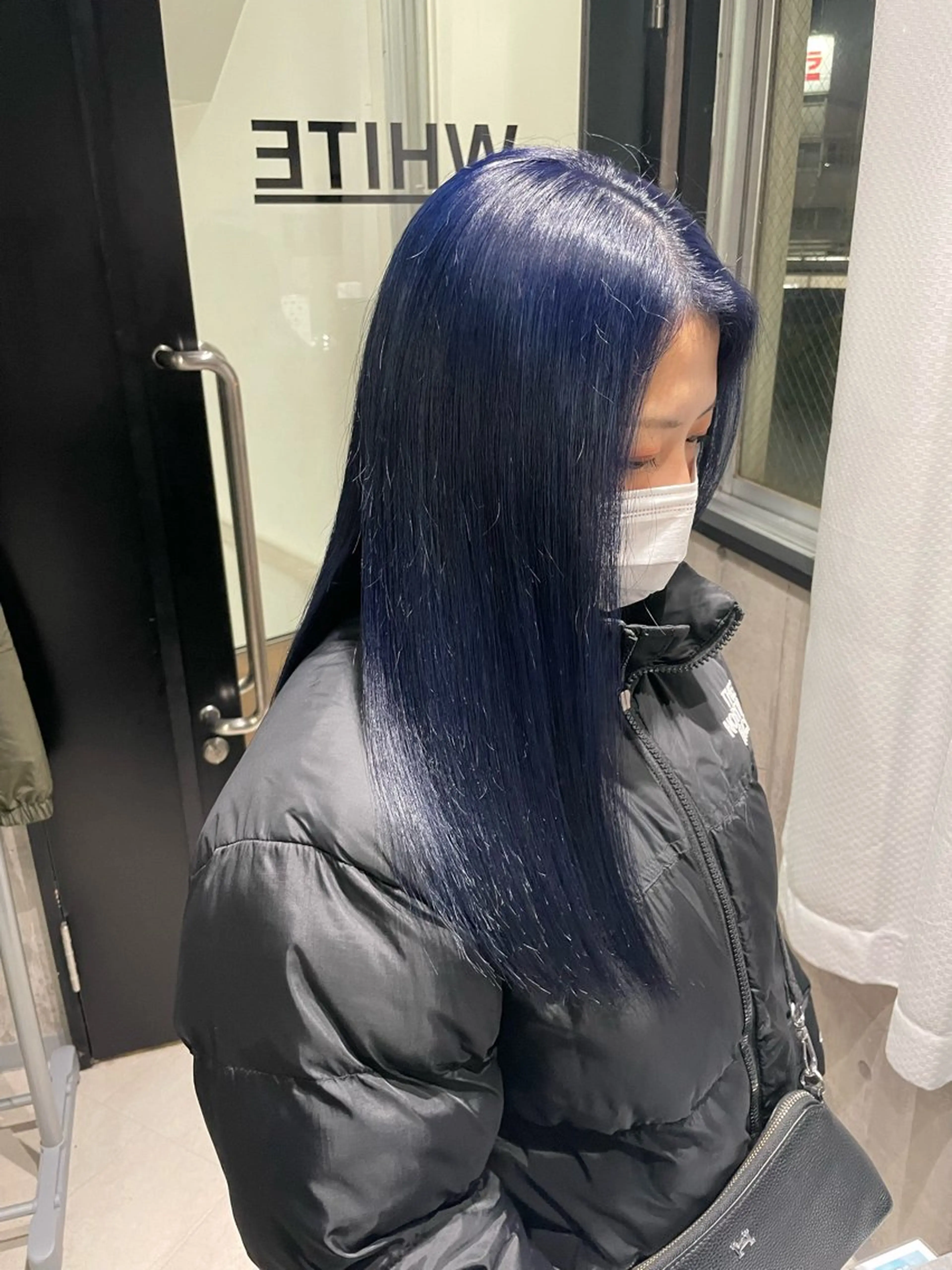 セミロング カラー ブルーカラー ネイビーカラー ヘアカラー 髪質改善/艶カラー Hiroakiのヘアスタイル