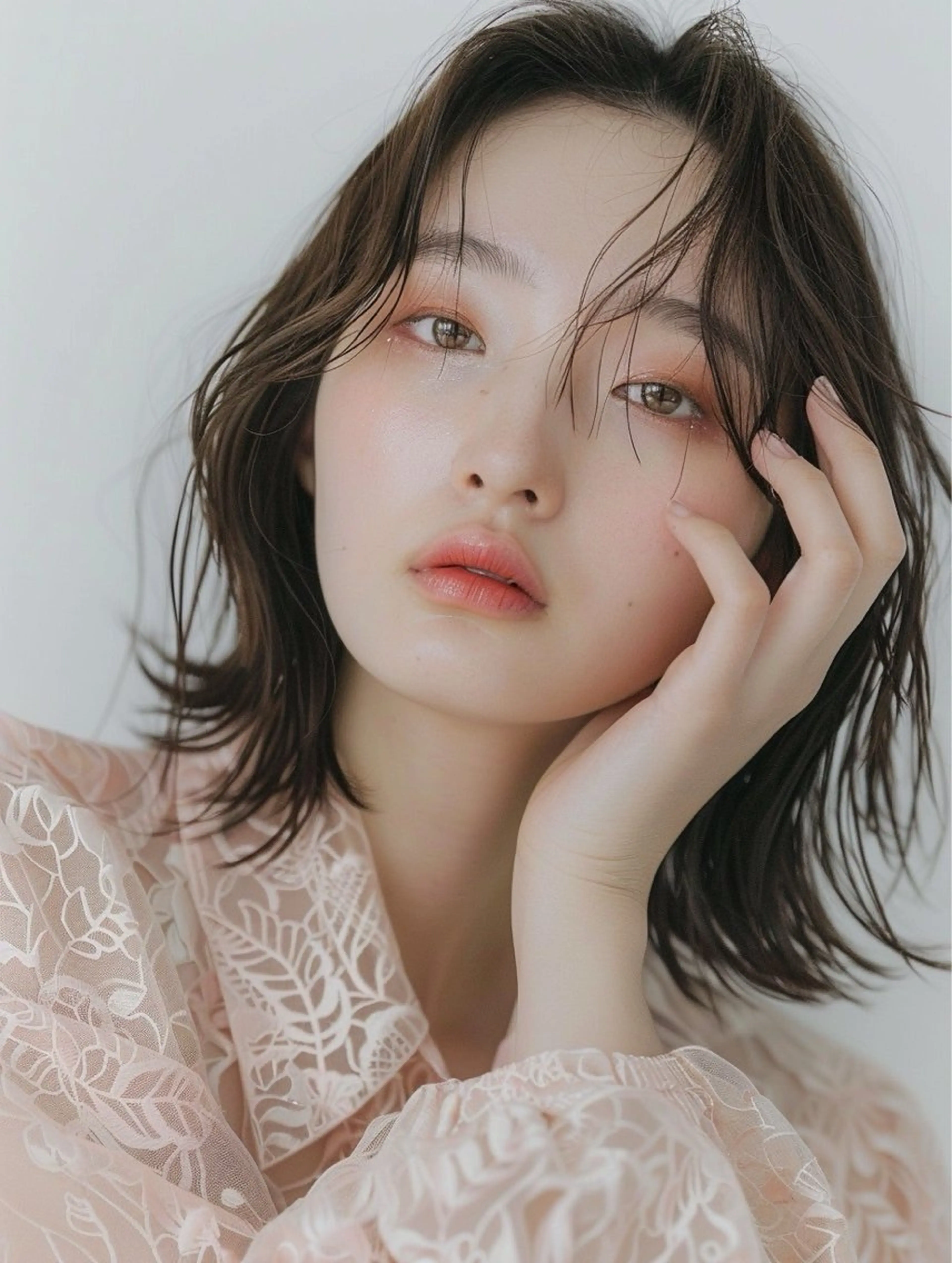 ミディアム カラー ヘアアレンジ 暖色カラー / minoriのヘアスタイル