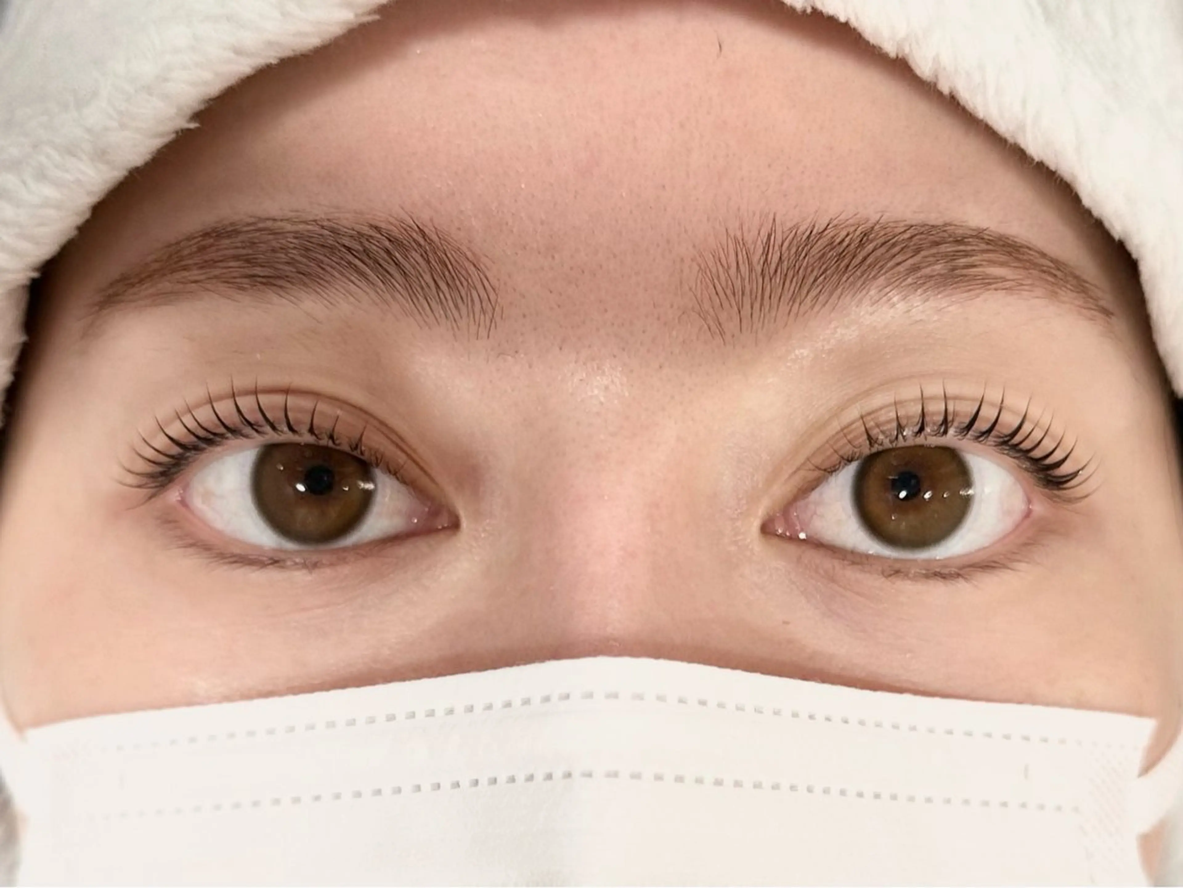 マツエク・マツパ 一重×まつ毛パーマ 🤍束感マツエク /難波/moe/🤍のマツエク・マツパデザイン