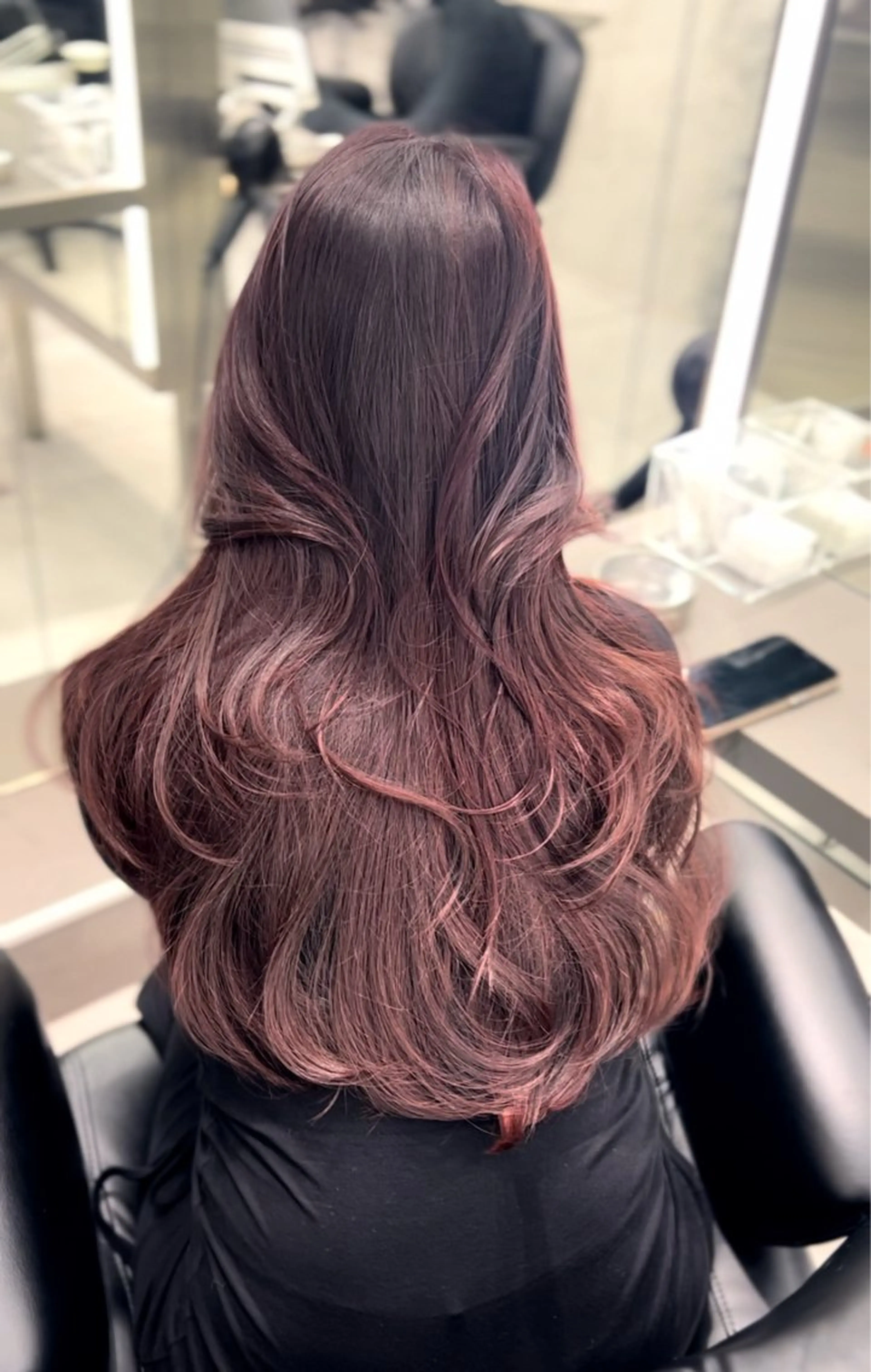 ロング カット ヘアカラー トリートメント 銀座/韓国/ワンホン 🤍艶髪🖤nahoのヘアスタイル