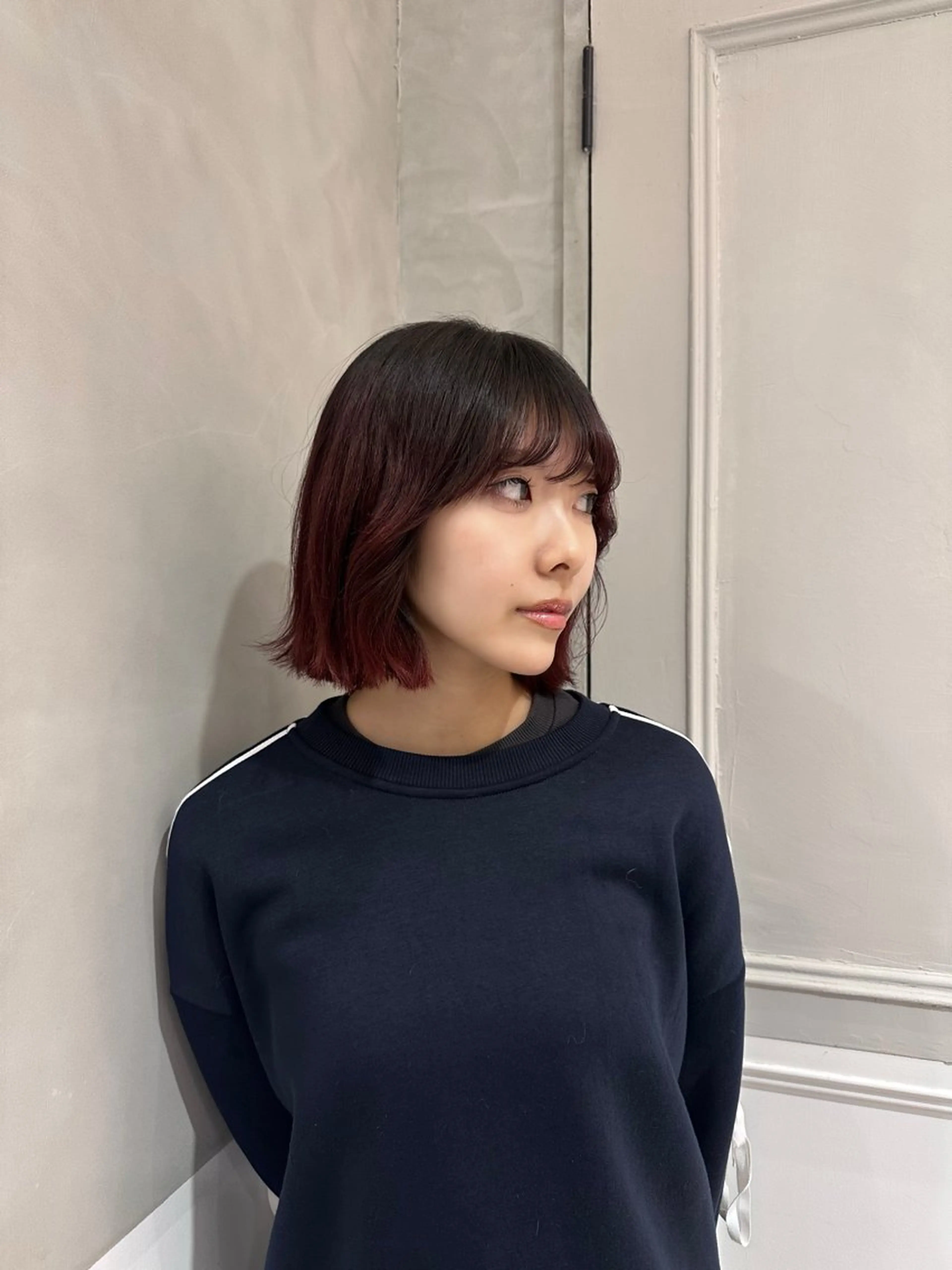 ミディアム ヘアカラー Rino🎀/盛れる 顔周りカット🪽✩のヘアスタイル