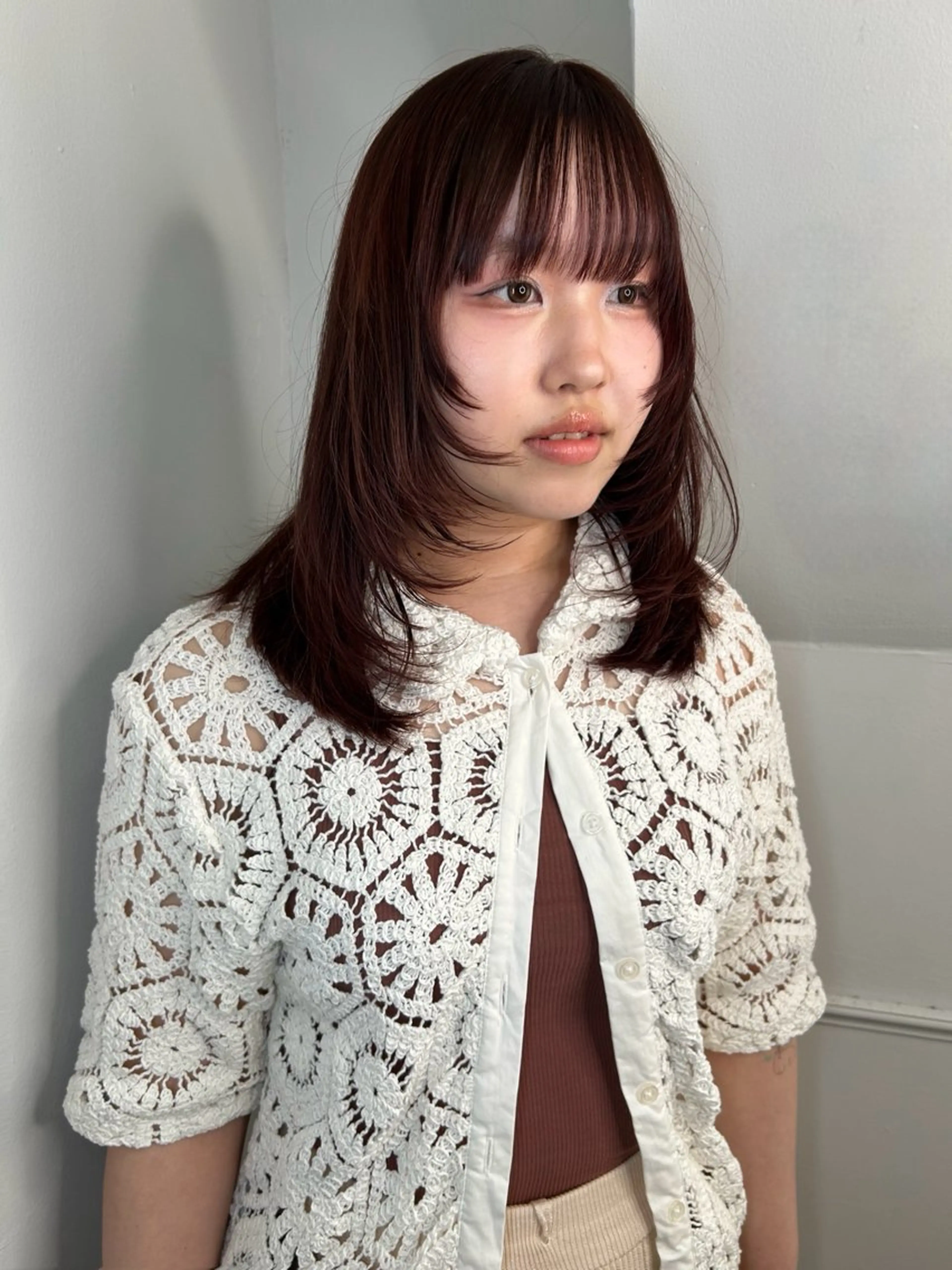 ミディアム カラー land所属・透明感カラー/レイヤ ー🌙Honokaのヘアスタイル