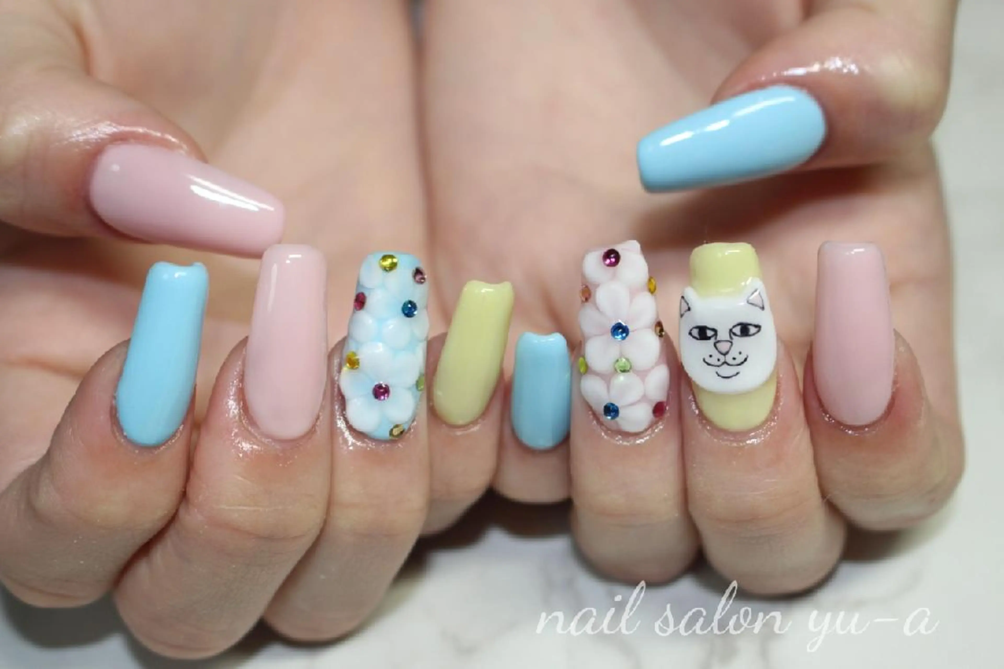 ネイル ネイル＆ホワイトニング   Yu-a所属・yu-a  スカルプ ネイルakiのネイルデザイン