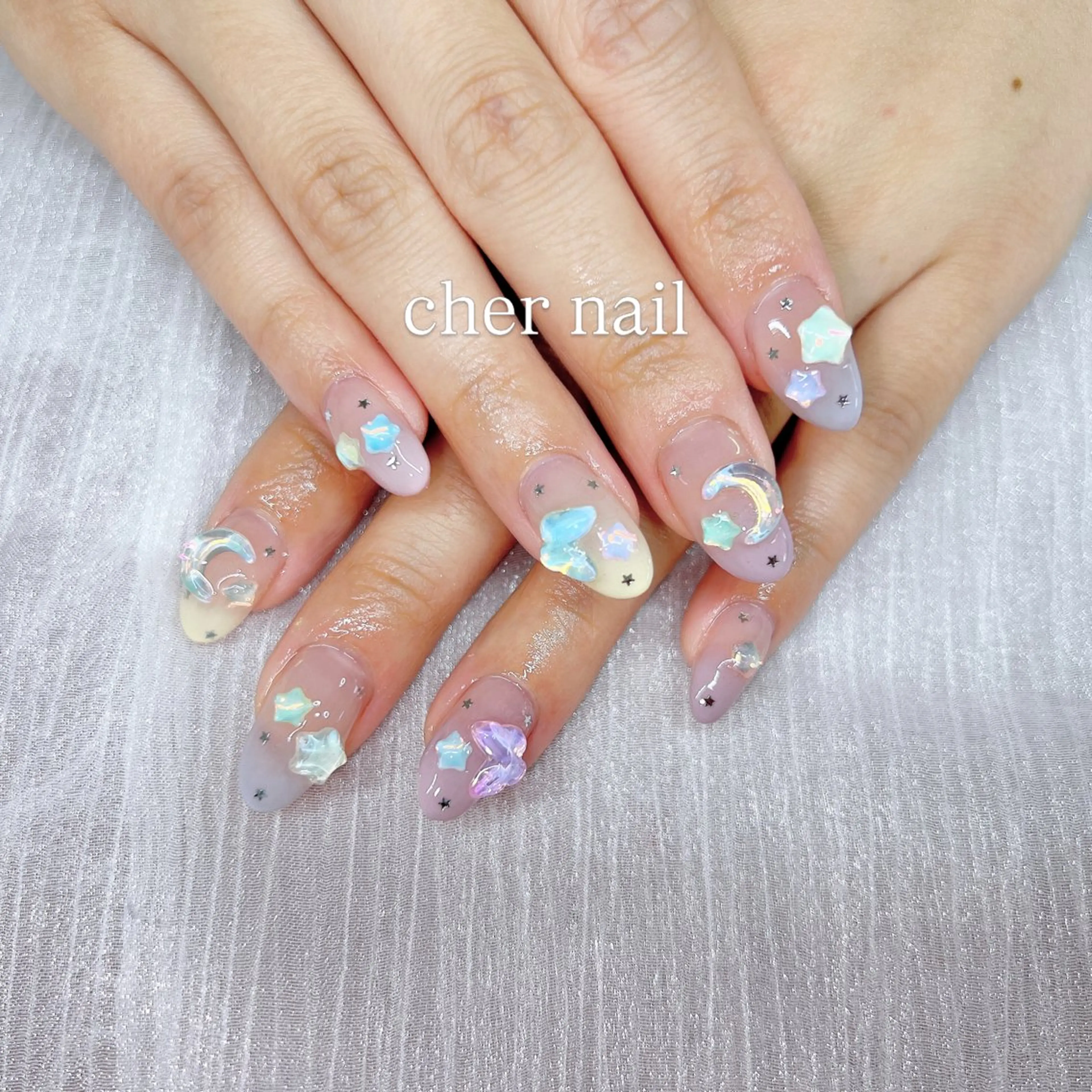ネイル ハンドネイル CHER NAIL(シェルネイル)所属・cher loydのネイルデザイン
