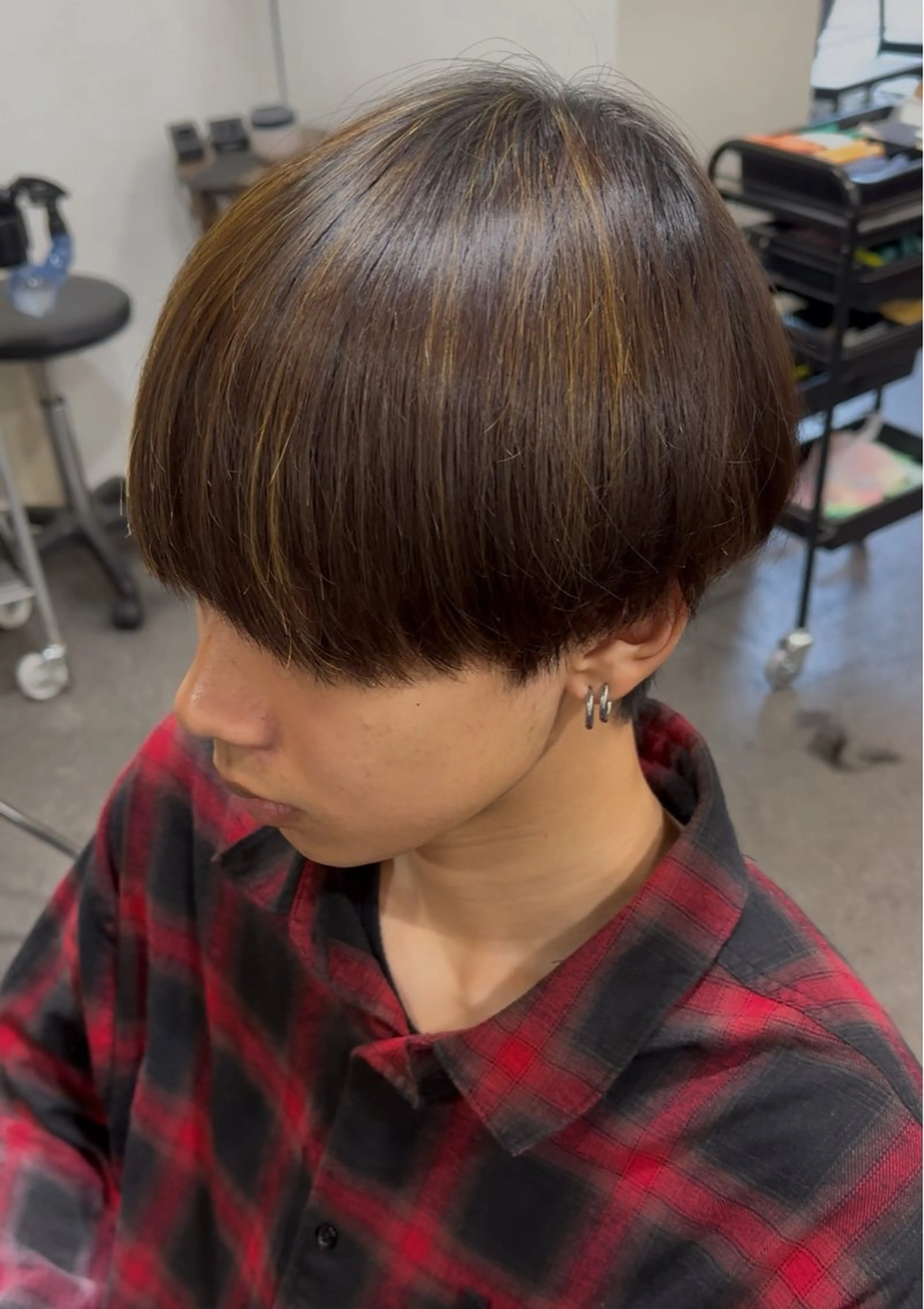 メンズ マッシュ メンズパーマ シースルーマッシュ カット 縮毛矯正 年間2000名担当◎ パーマ職人/仲原佑樹のヘアスタイル