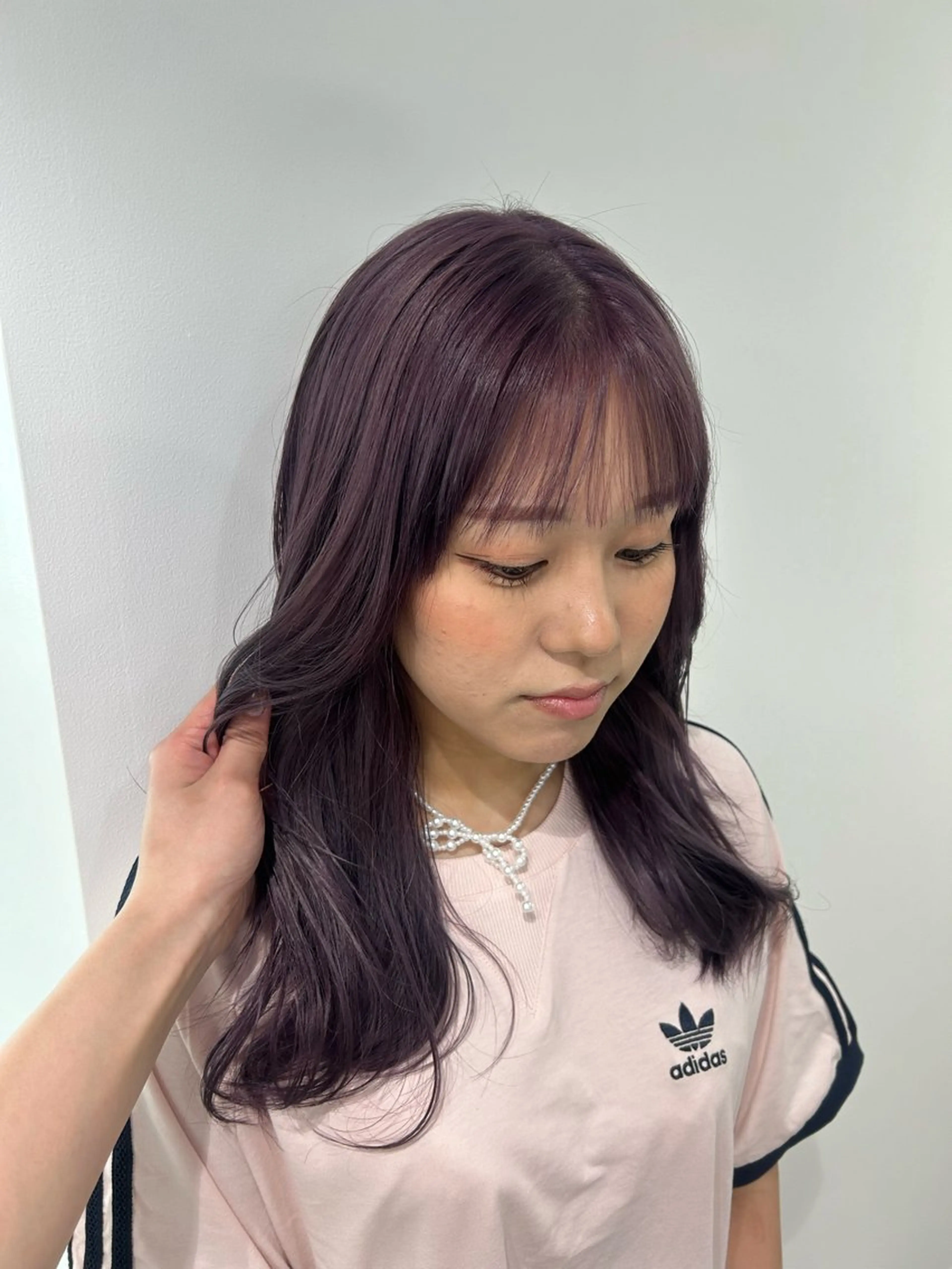 セミロング カラー 愛結 暖色カラー🎀🩰のヘアスタイル