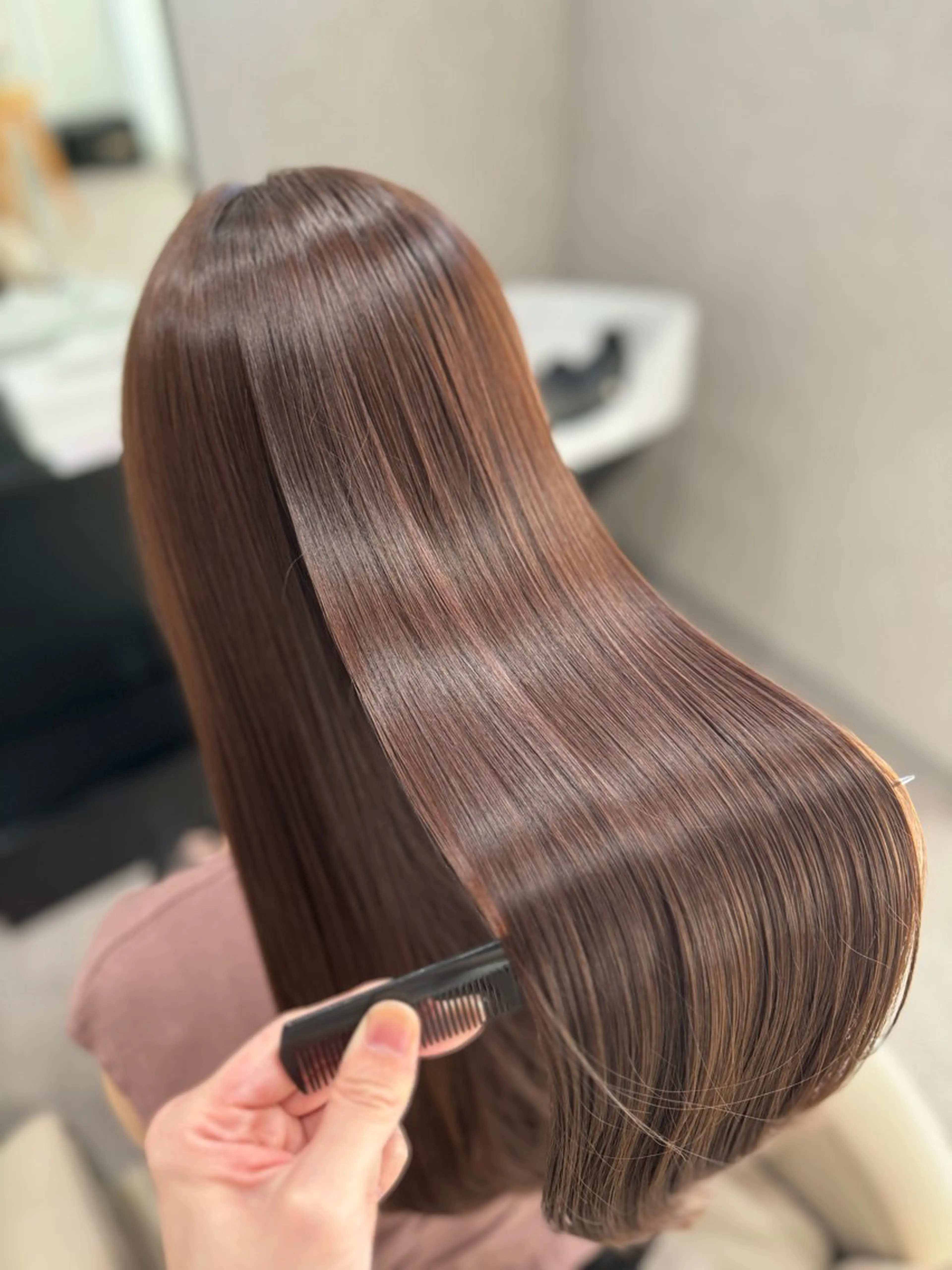 ［お悩み改善]カット+縮毛矯正+リペアメント+ヘッドスパ付 ￥18700の写真