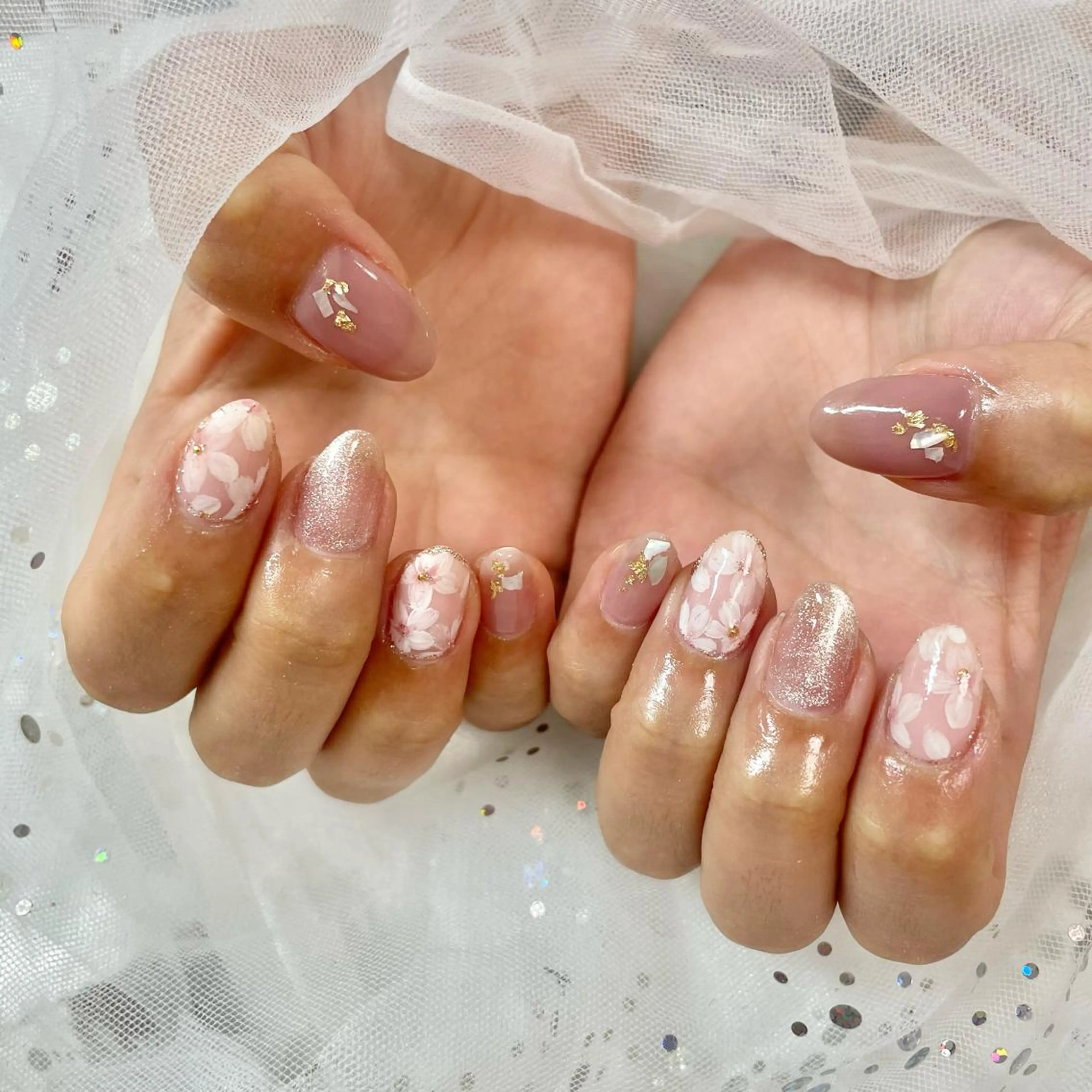 ネイル 桜ネイル 🎀AYAKO 🎀中韓ネイルのネイルデザイン