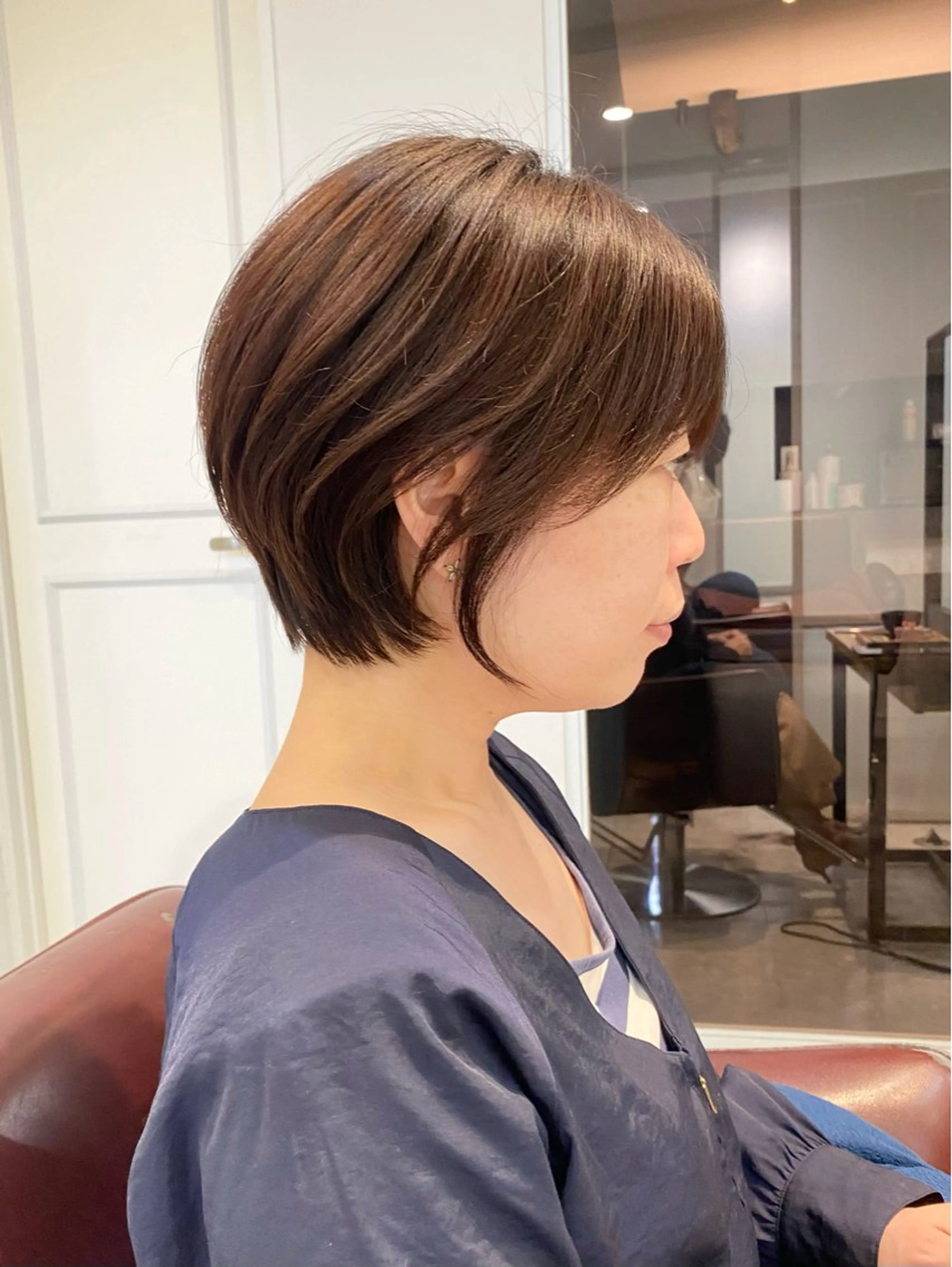 ショート カラー ショートボブ ボブ 髪質改善 ショートヘア 縮毛矯正 カット ヘアカラー トリートメント ショートカット パーマ石井のヘアスタイル