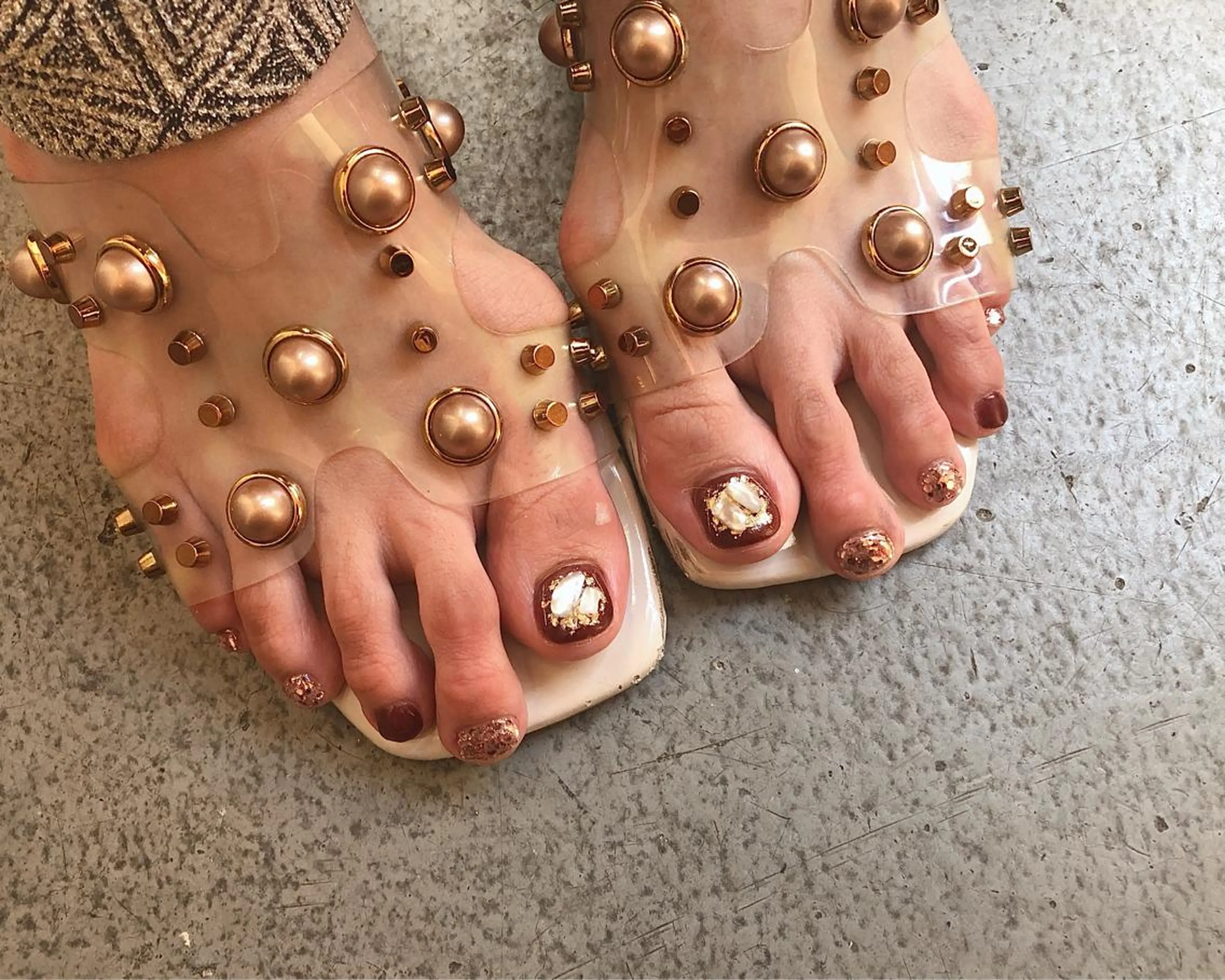 ネイル ラメ(グリッター) フットネイル nail heron所属・saki_ nail heronのその他イメージ